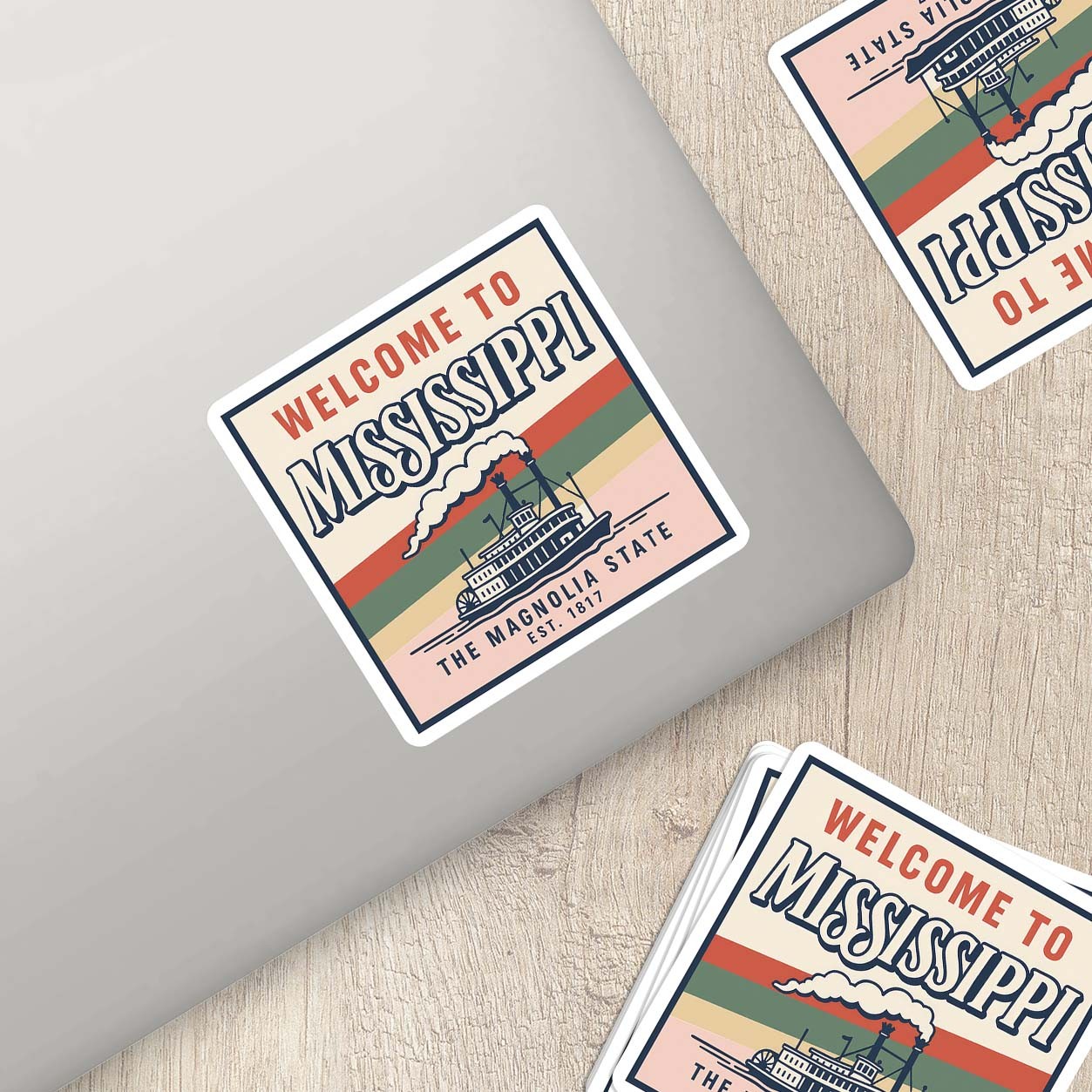 Welcome to Mississippi Vinyl Sticker – Vintage State Travel Decal