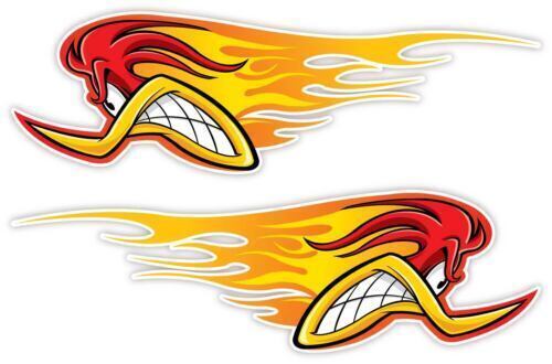 Woody Cartoon Racing Pair of Sticker Wall Car Bike Motorcycle