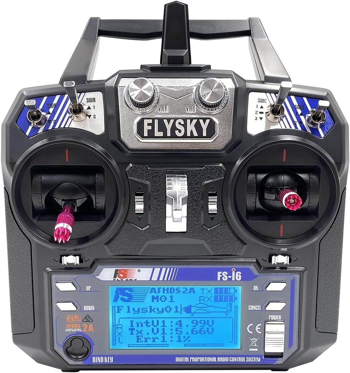 Flysky FS-i6 RC Transmitter and Receiver FS-iA6 6 Channels 2.4GHz AFHDS…