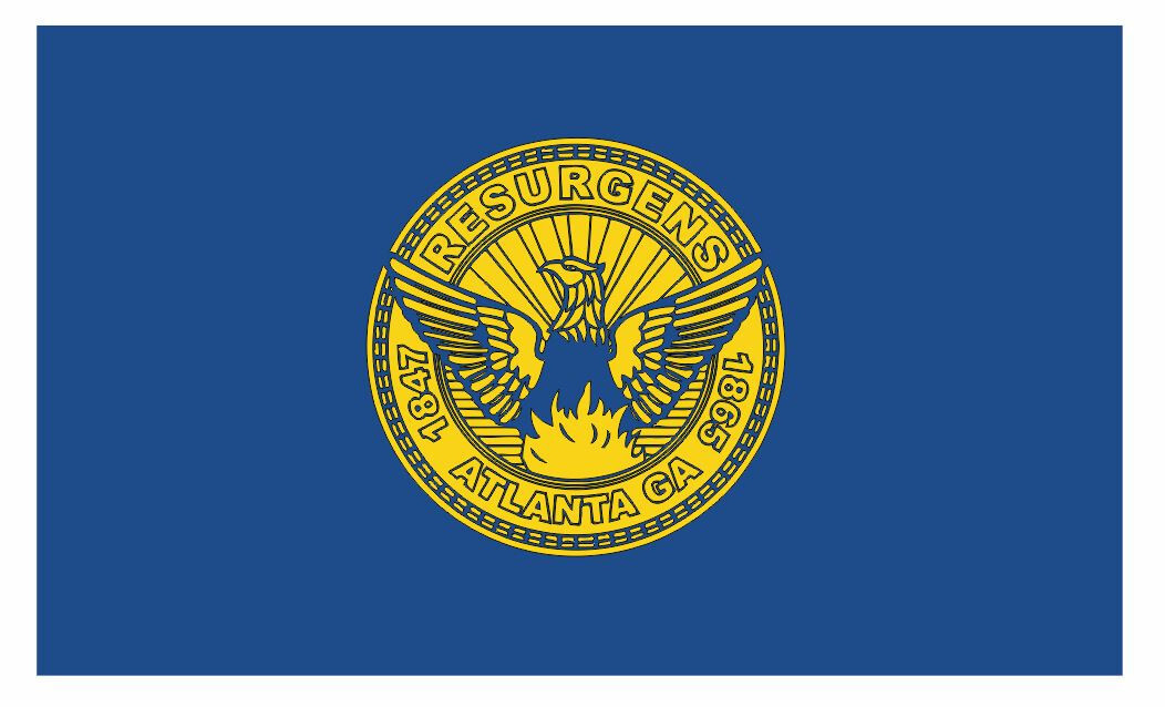 Resurgens Atlanta Georgia Flag Sticker Decal F689