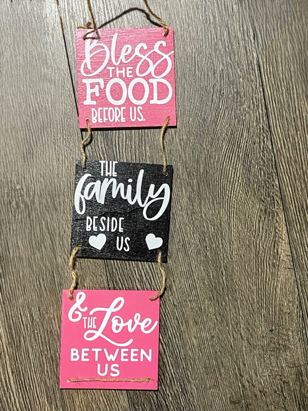 Pink and Black Rustic Art & Decals Wall Decor