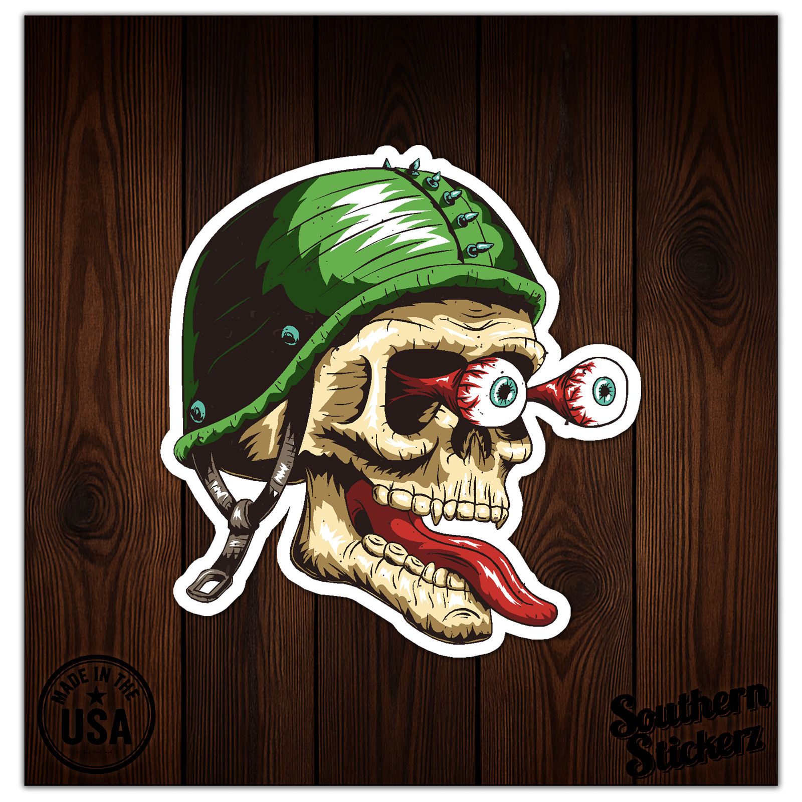 Skull Eyeballs – Vinyl Decal Sticker – Car Window Laptop – ebn9555