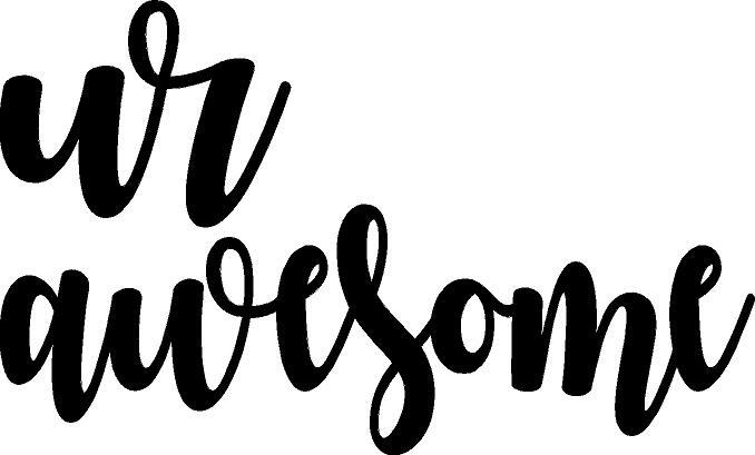 Ur Awesome Decal sticker vinyl Self Worth holographic Salt Beach Oil Slick Color
