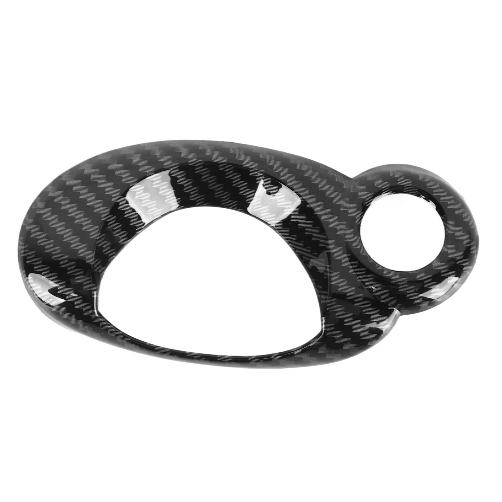 Carbon Grain Car Ignition Switch Ring Cover Protect Key Hole Trim For Coope TITB