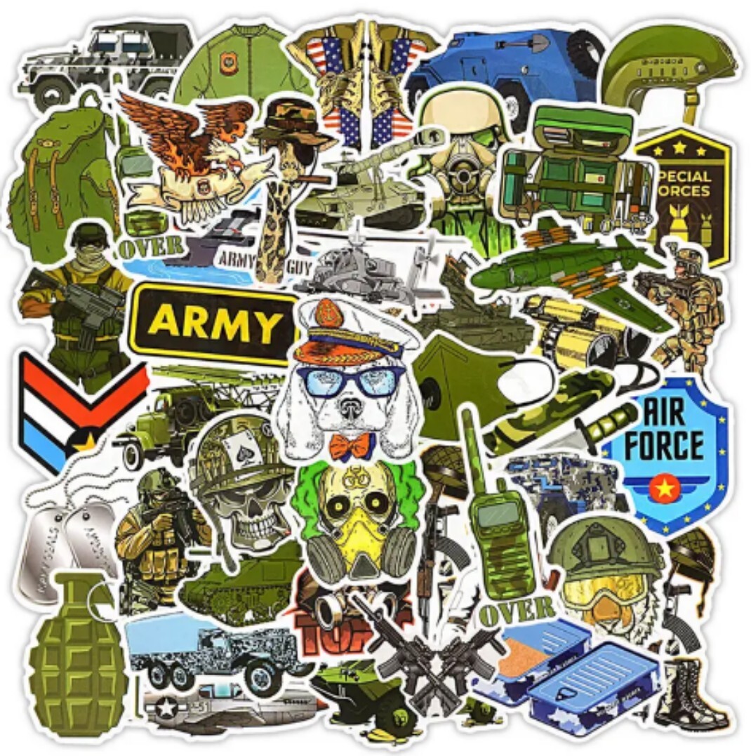 10 PCS Military Soldier War Army Navy Air Force Stickers BRAND NEW