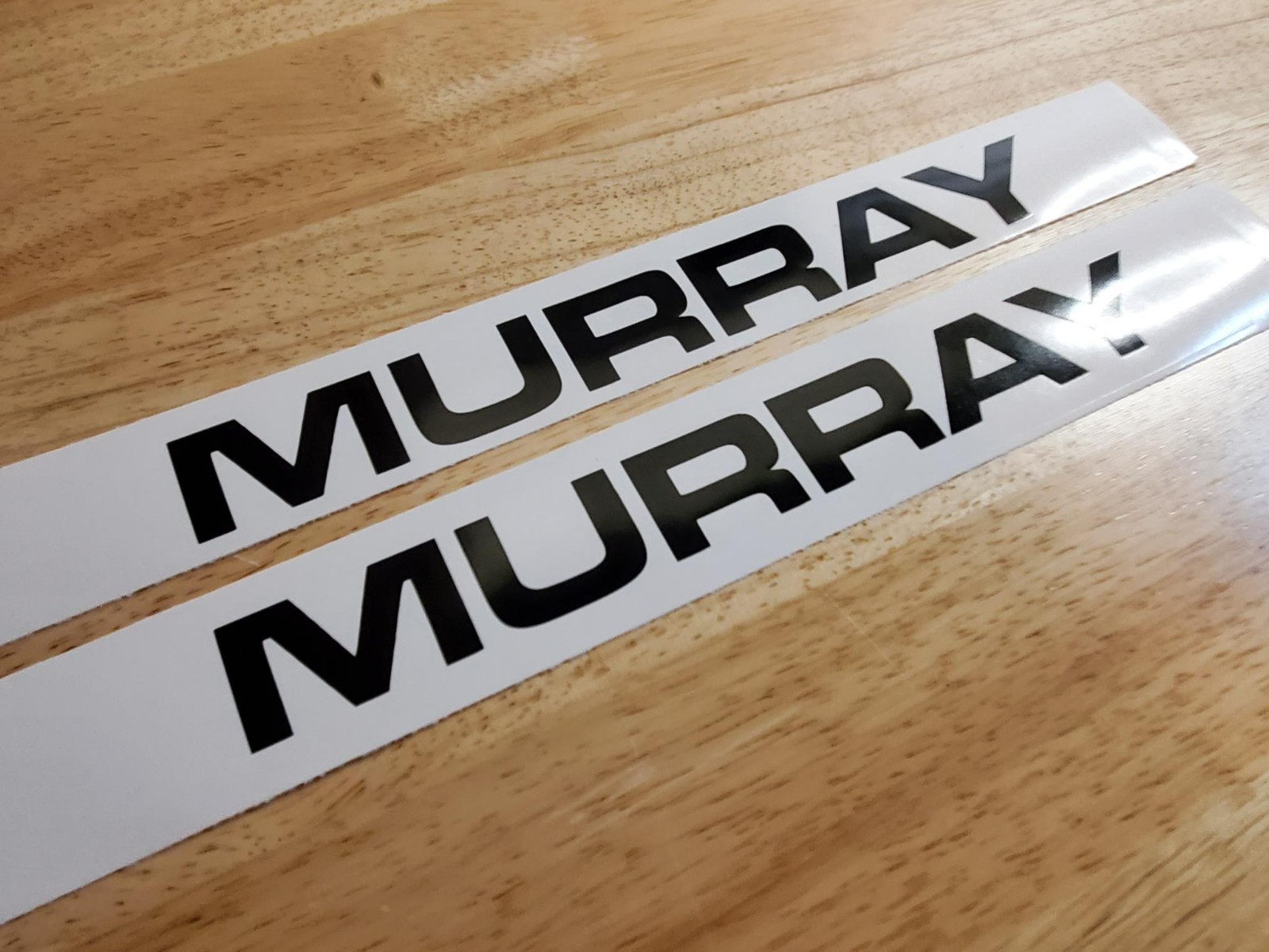 murray mower 10″ DECALS STICKERS GLOSS black (2) VINYL USA