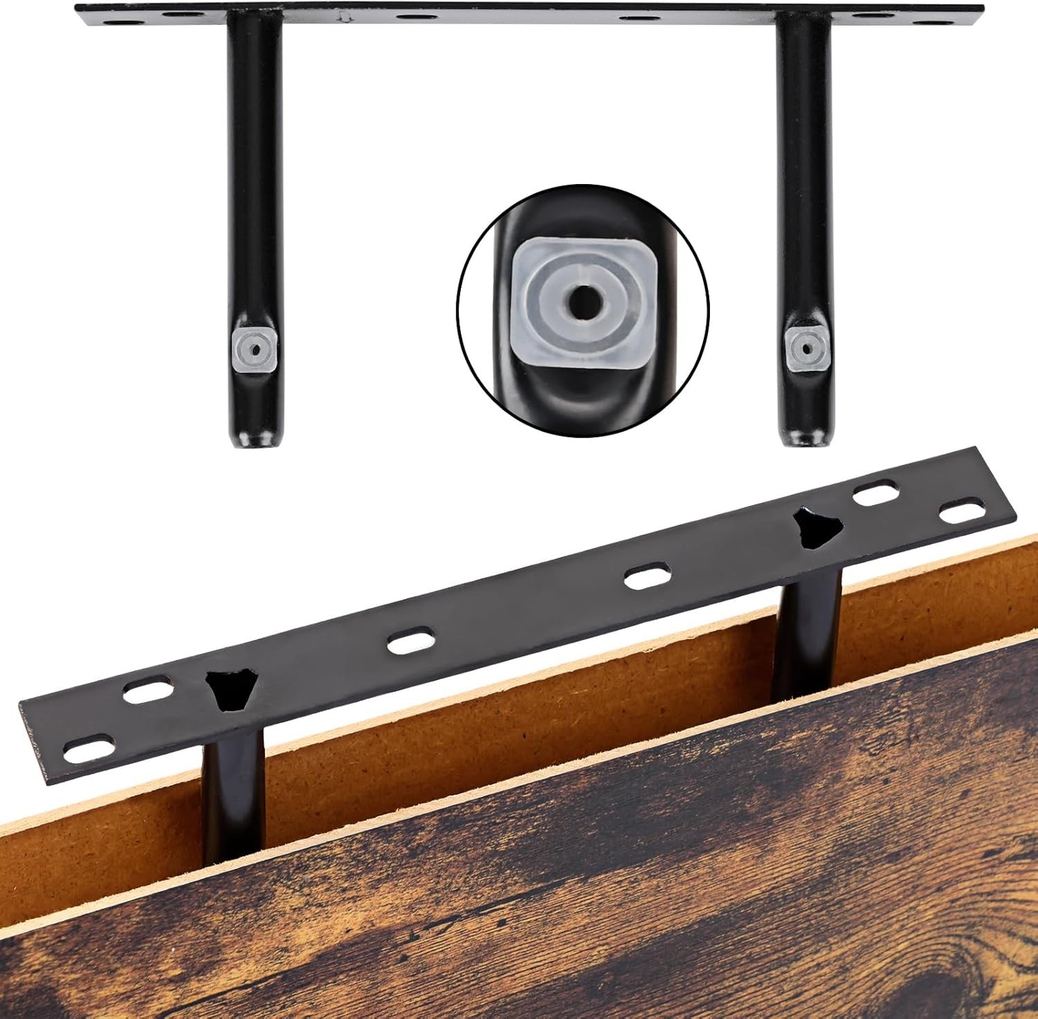 15.8in Floating Shelves, Set of 6 Wood Shelves, Farmhouse Shelf Wall Decor for B