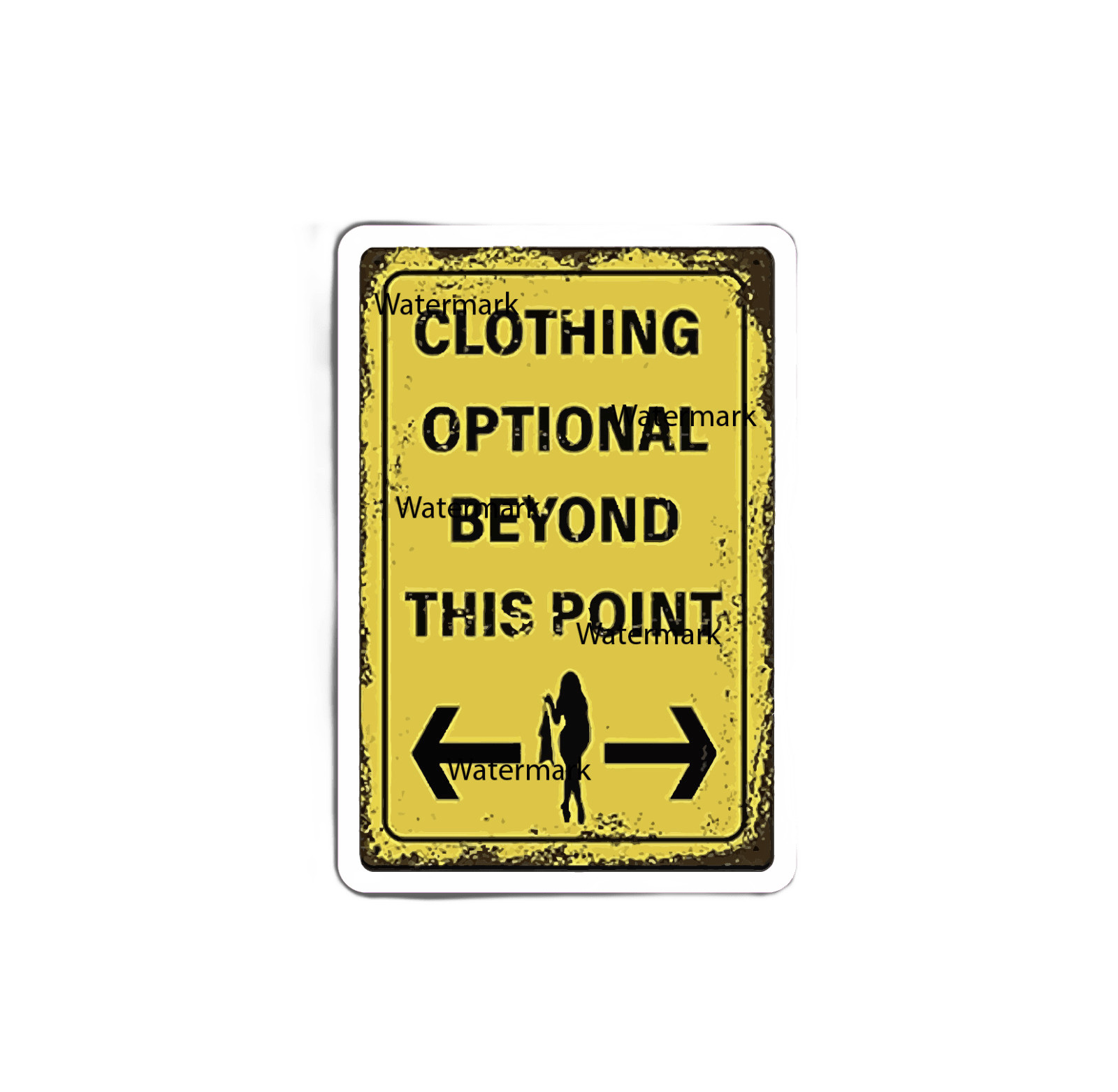 Clothing Optional Sticker Decal