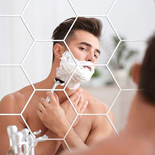 Flexible Acrylic Hexagon 1/6/12 Pieces Removable Self Acrylic Mirror
