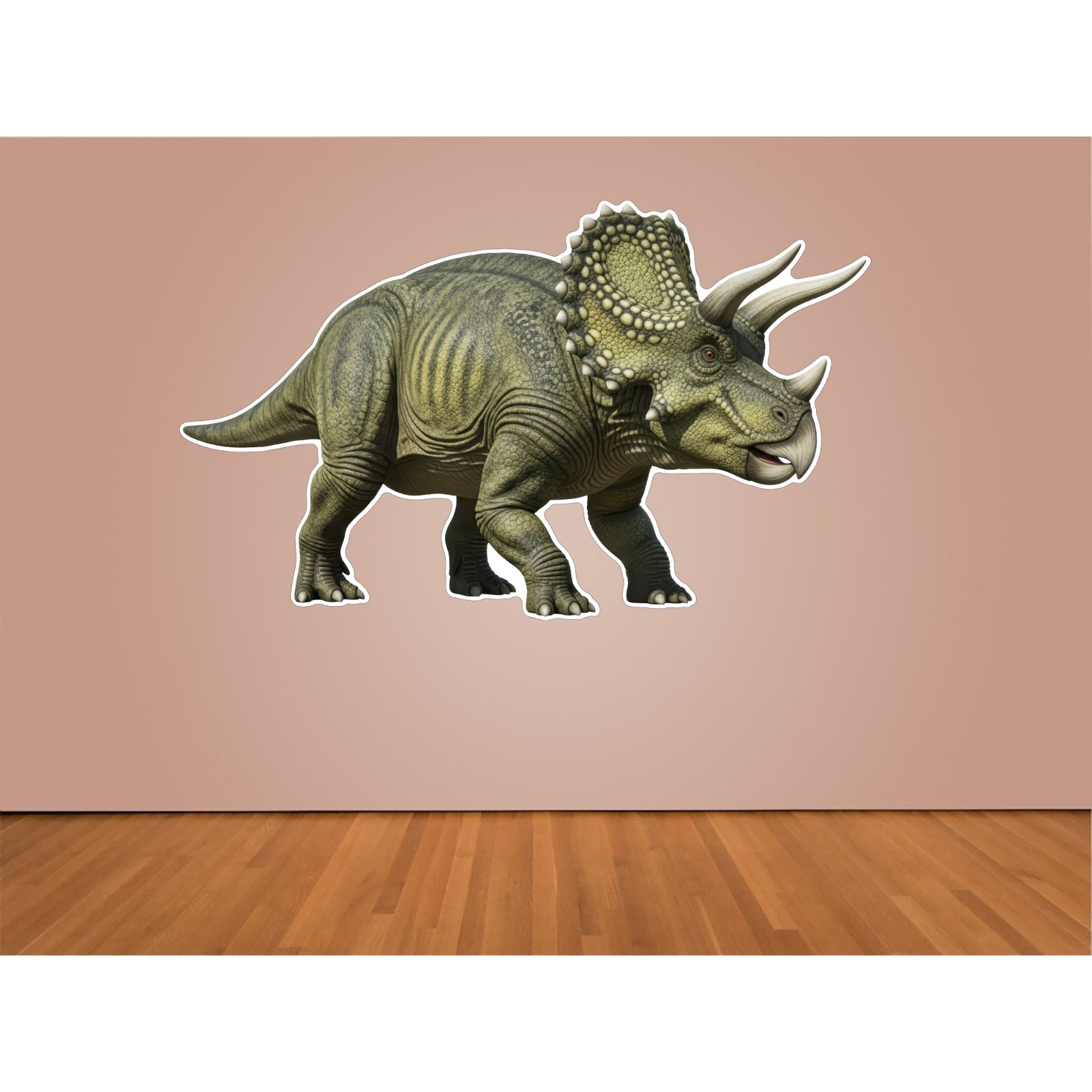 Triceratops Indoor Wall Vinyl Decal Sticker 5 – 84″ Kids Room Decor Dinosaur