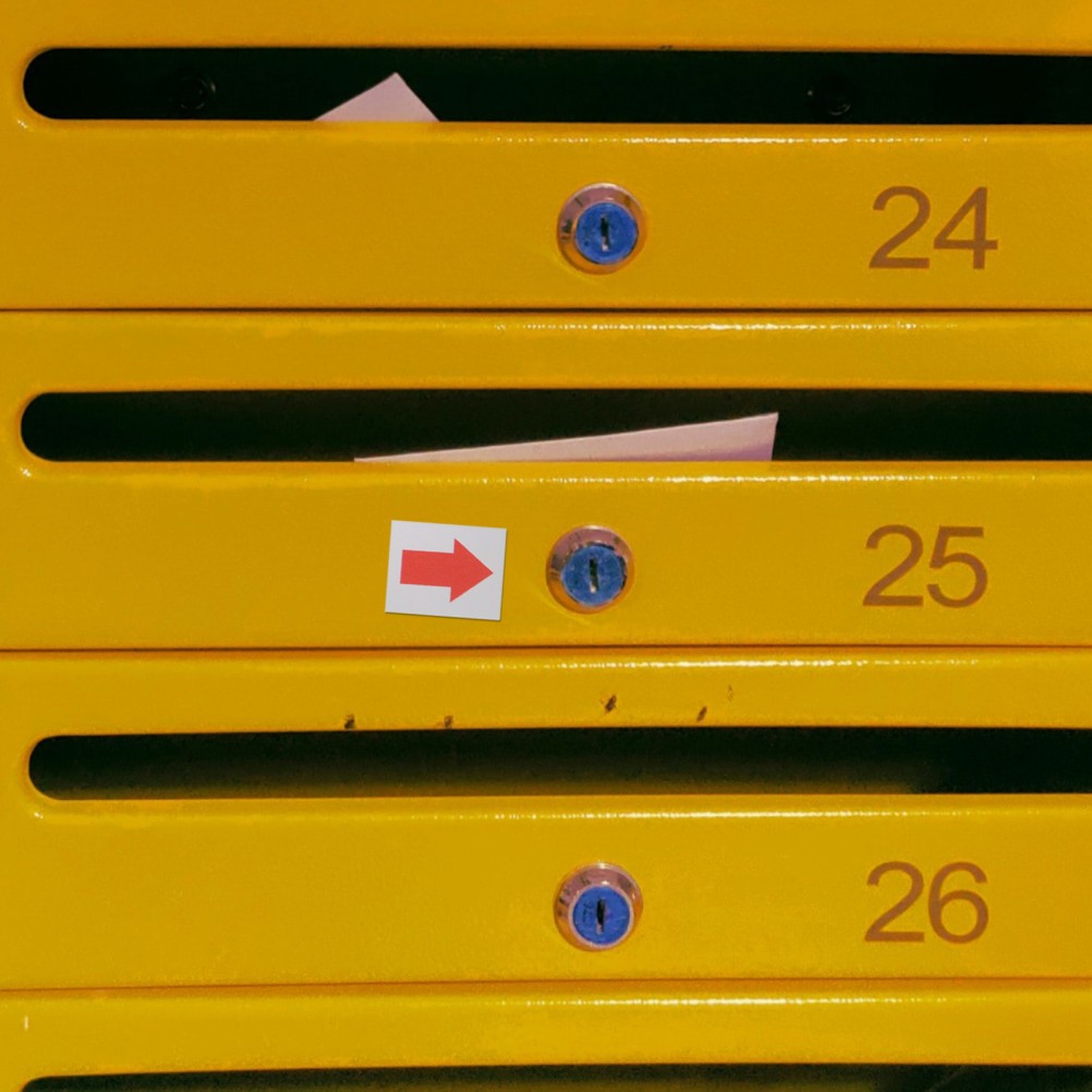 20 Sheets Label Stickers Direction Signs Arrows Directions Indication