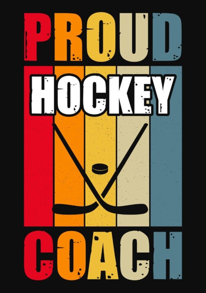 Ice Hockey Sticker (4 Inch) Funny League Team Proud Hockey Coach