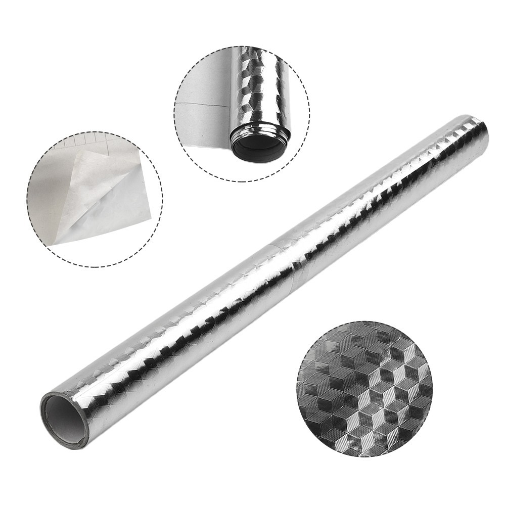 5 Meter Kitchen Countertop Oil-Proof Waterproof Aluminum Foil Self-Adhesive
