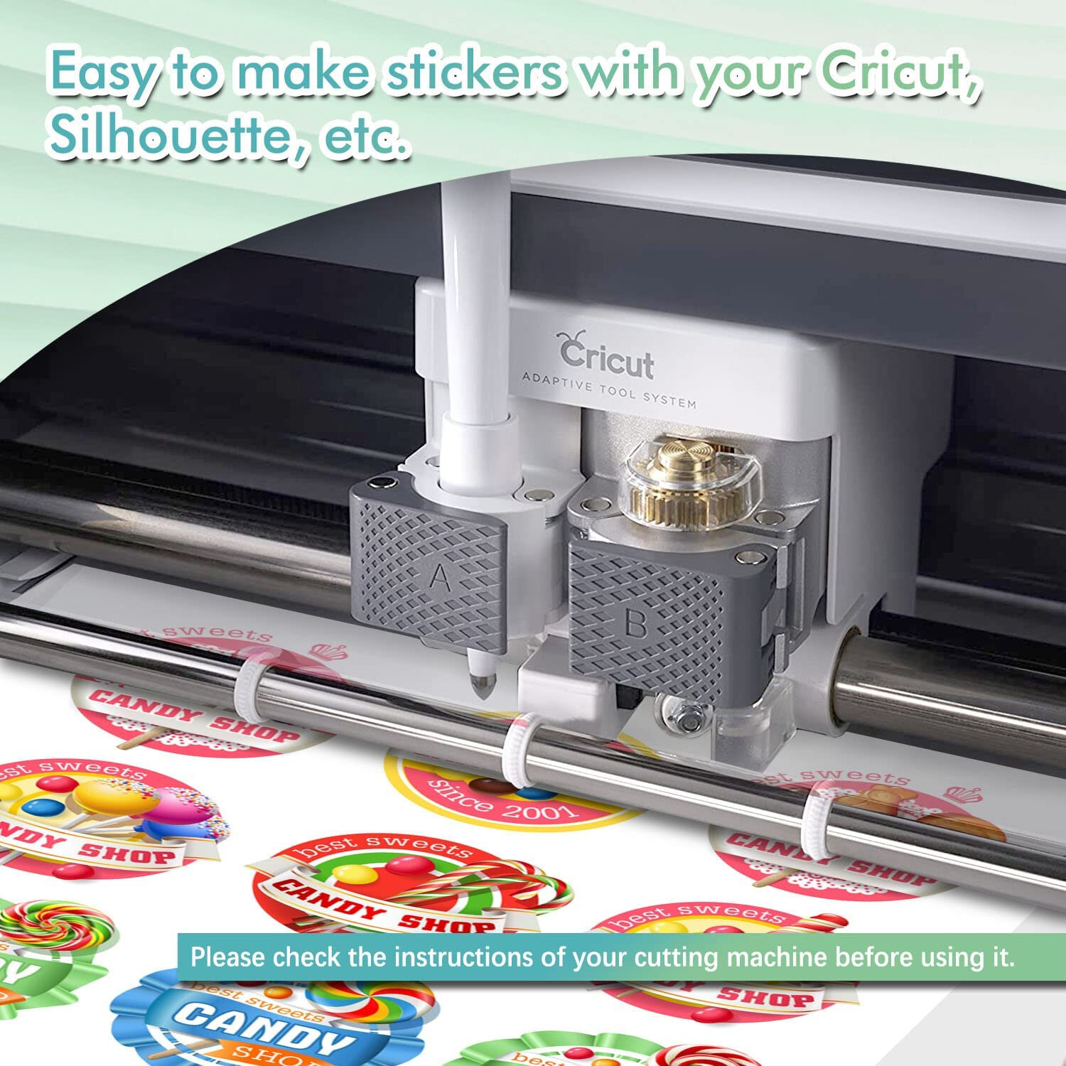Koala Vinyl Sticker Paper Waterproof Matte White 50 Ct 8.5×11 for Inkjet Laser