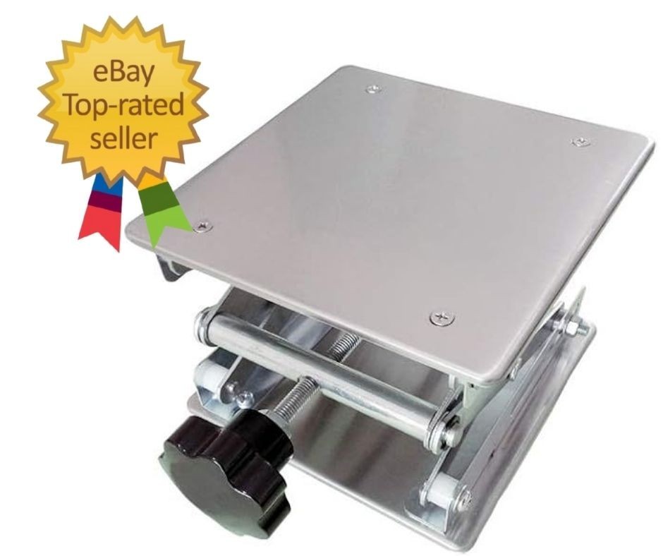 8″ x8″,Stainless Steel Lab Jack Scissor Stand Platform,Lab Lift Stand Table, Sci