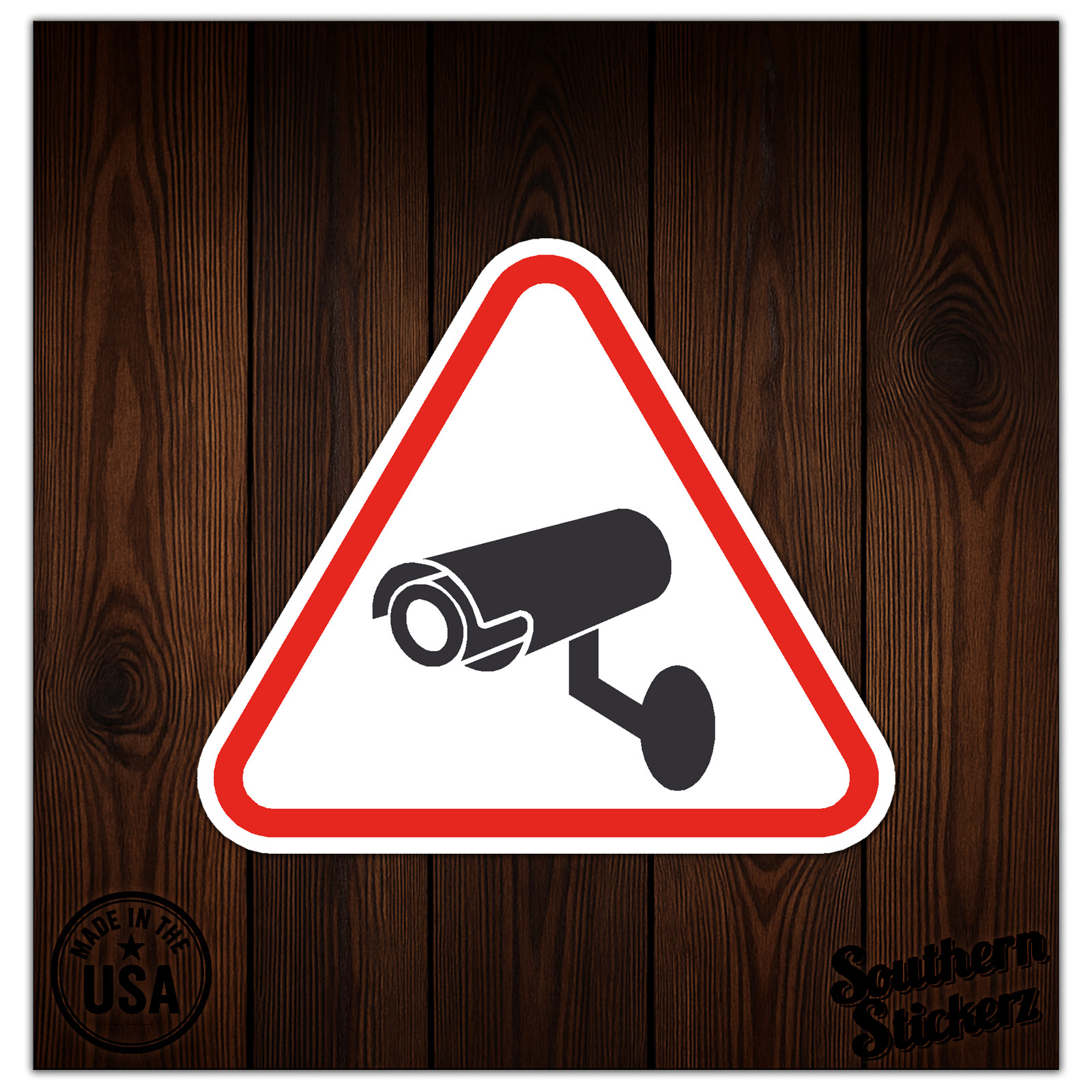 Warning Security Camera – Vinyl Decal Sticker – Car Window Laptop – ebn8619