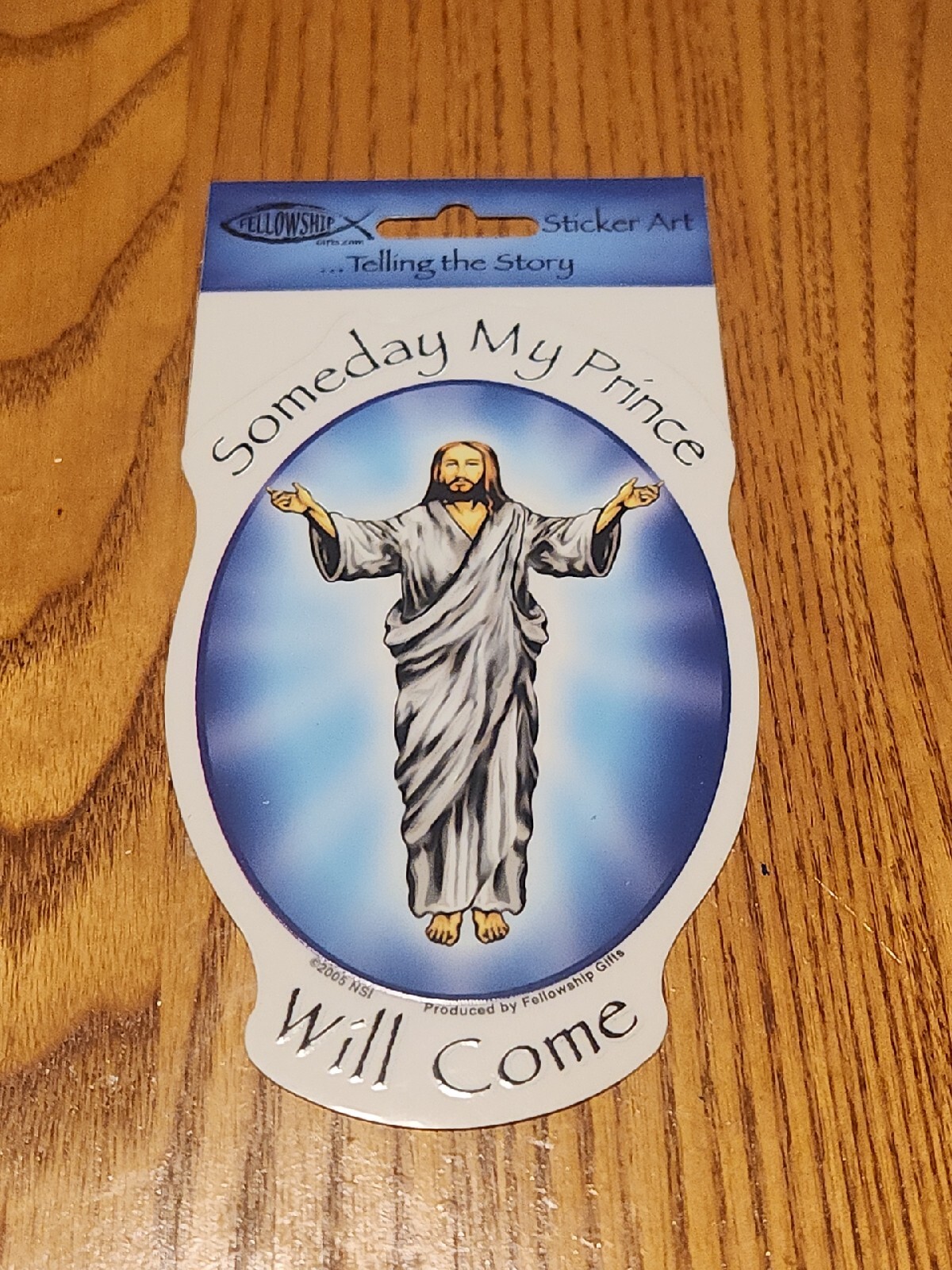 NSI Fellowship Gifts Someday My Prince Will Come Jesus Religious Sticker Decal