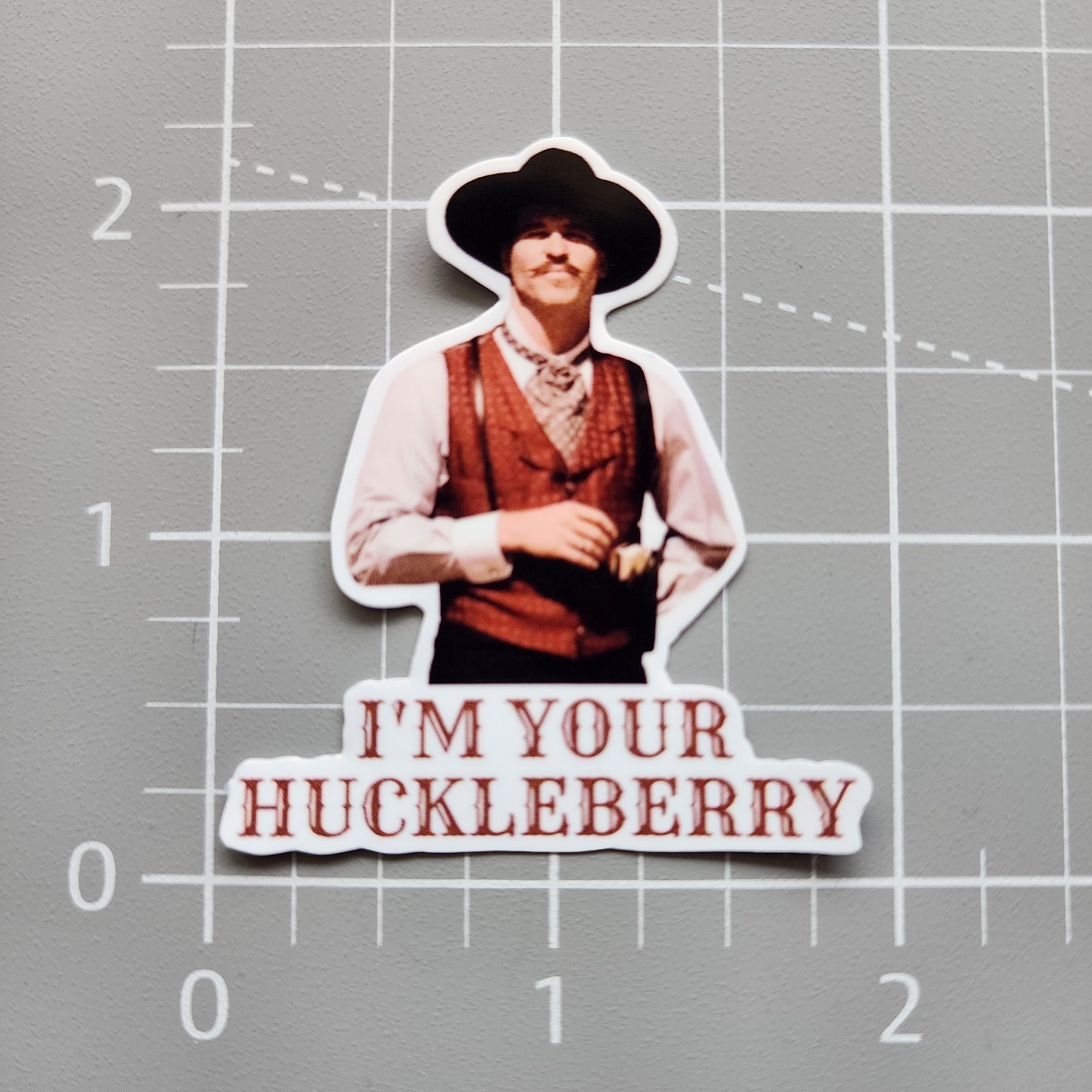Val Kilmer ~ 2 » Vinyl Sticker ~ I’m Your Huckleberry – Tombstone ~ Doc Holliday