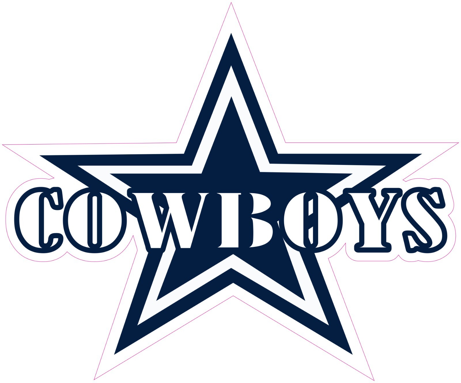 Dallas Cowboys Football Vinyl Decal Sticker Car Truck Bumper Tumbler Mug