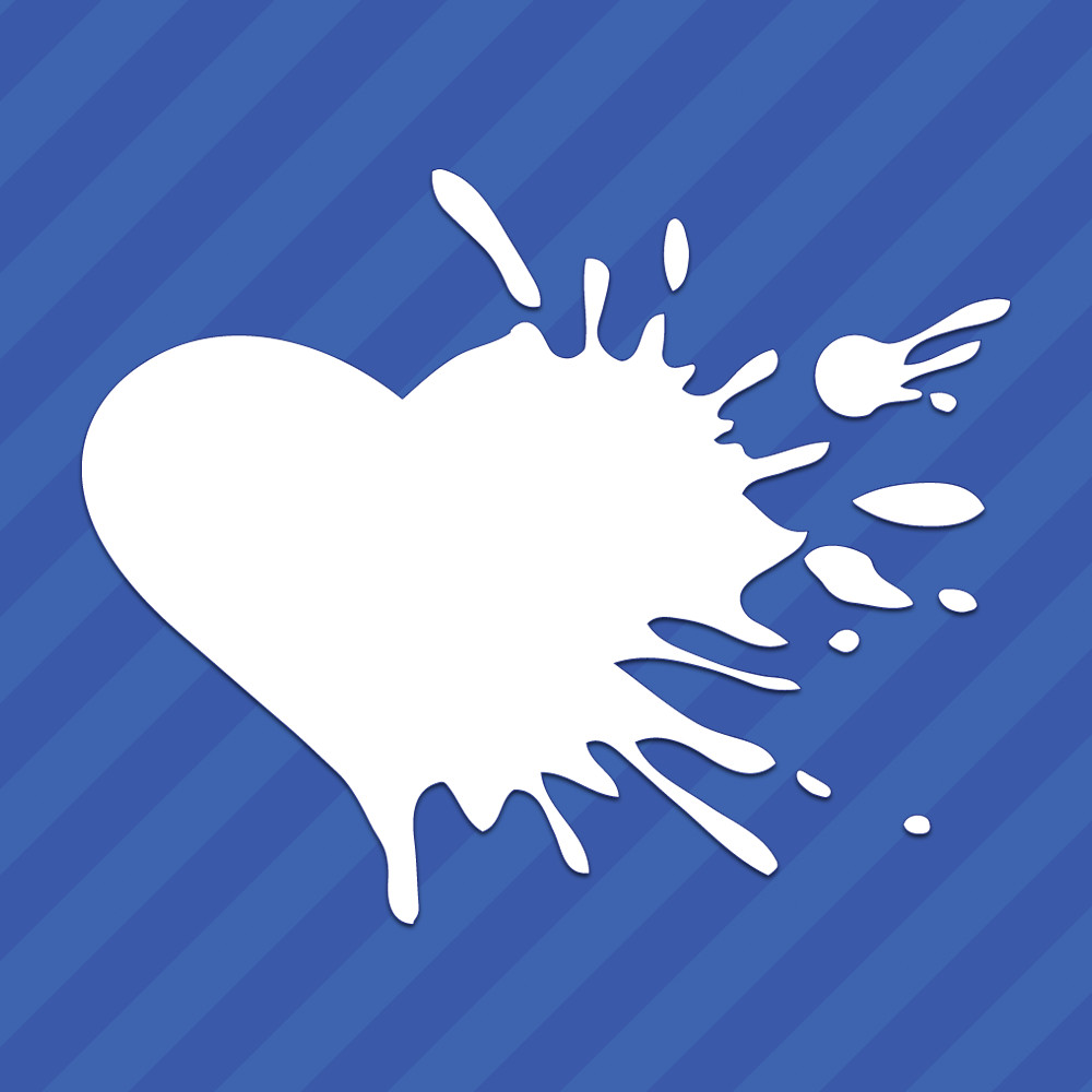 Heart Splatter Love Vinyl Decal Sticker