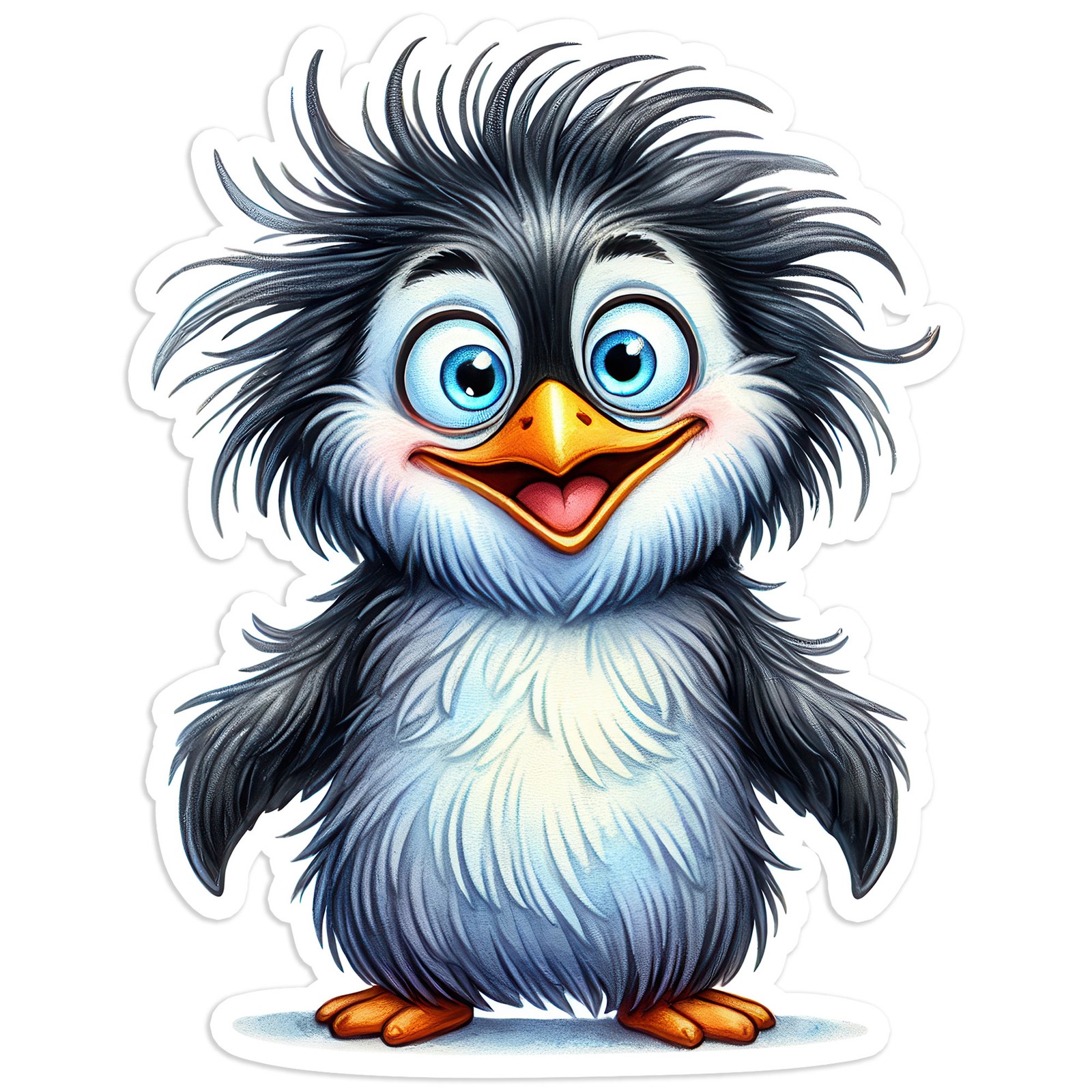 Happy Penguin – Vinyl Decal Sticker – Car Window Laptop – #497