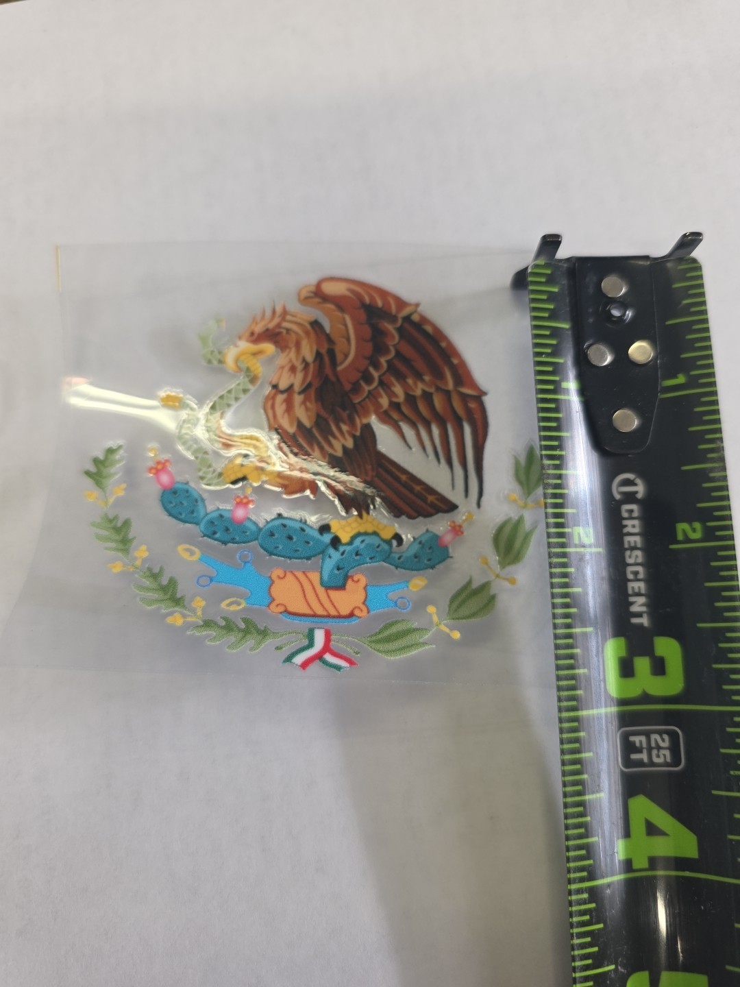 Mexican Coat Of Arms UVDTF Decal Made In USA Waterproof 3in X 3 In