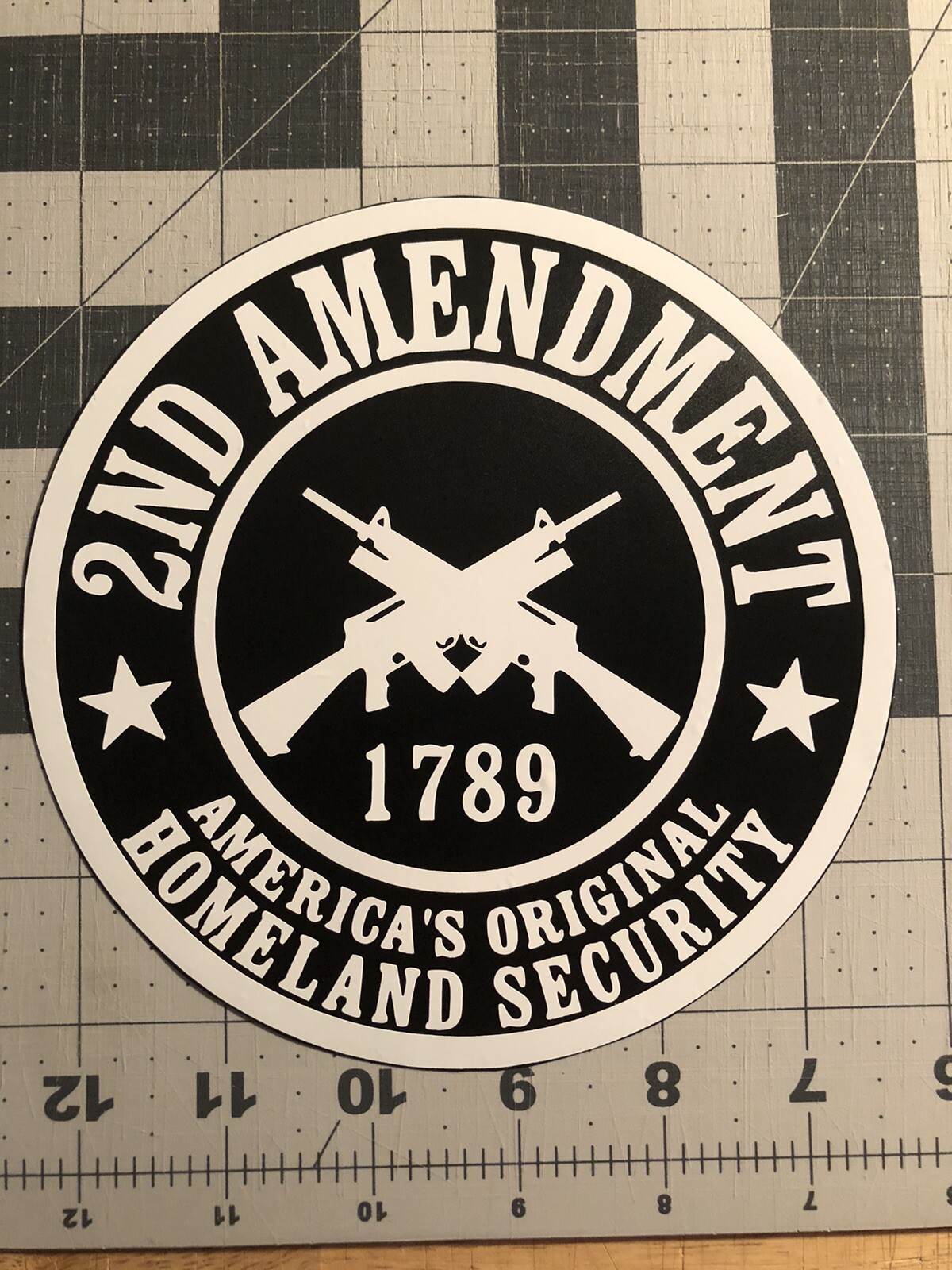 Vinyl Decal for Window – 2nd Amendment, America’s Original Homeland Security
