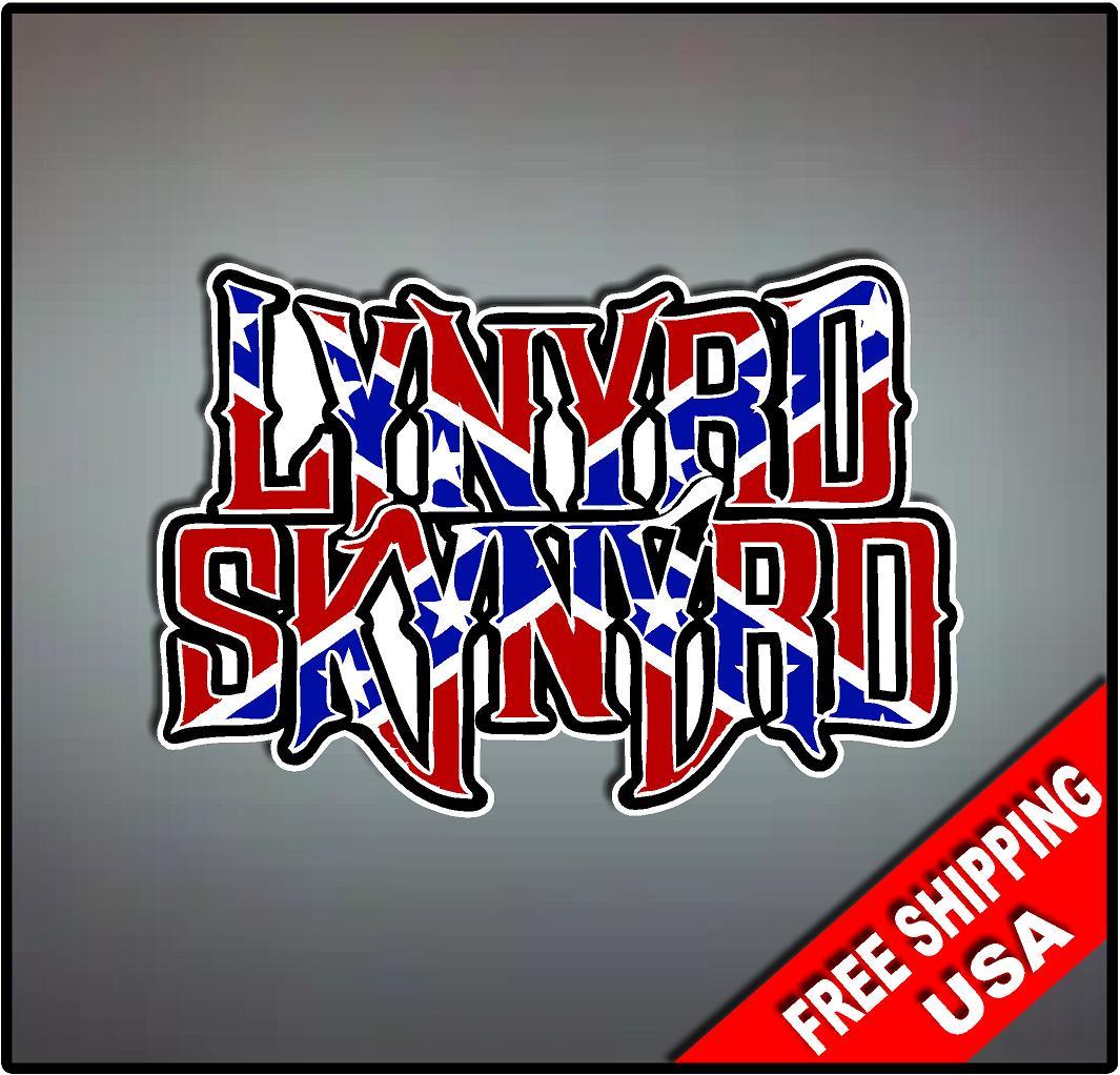 Lynyrd Skynyrd Vinyl Wall logo Decal Sticker Heavy 70’s Rock Band