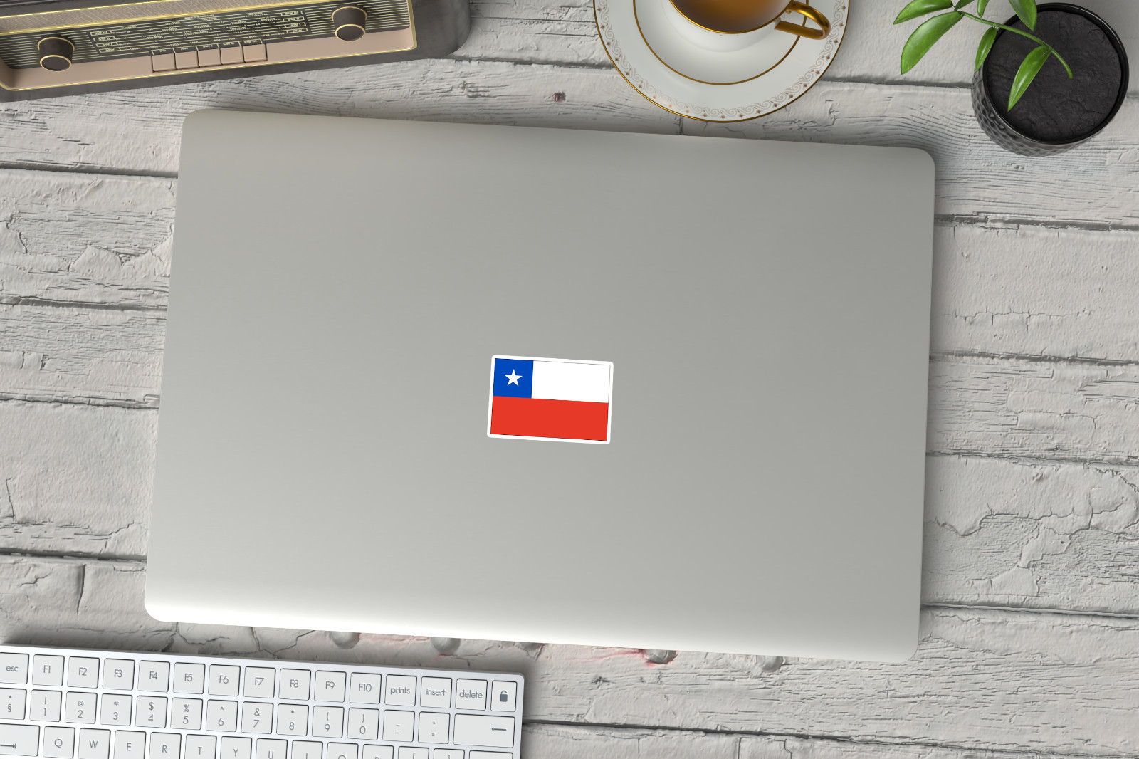 «Set of 6 Chile Flag Stickers – Durable Vinyl Decals for Vehicles, Laptops more