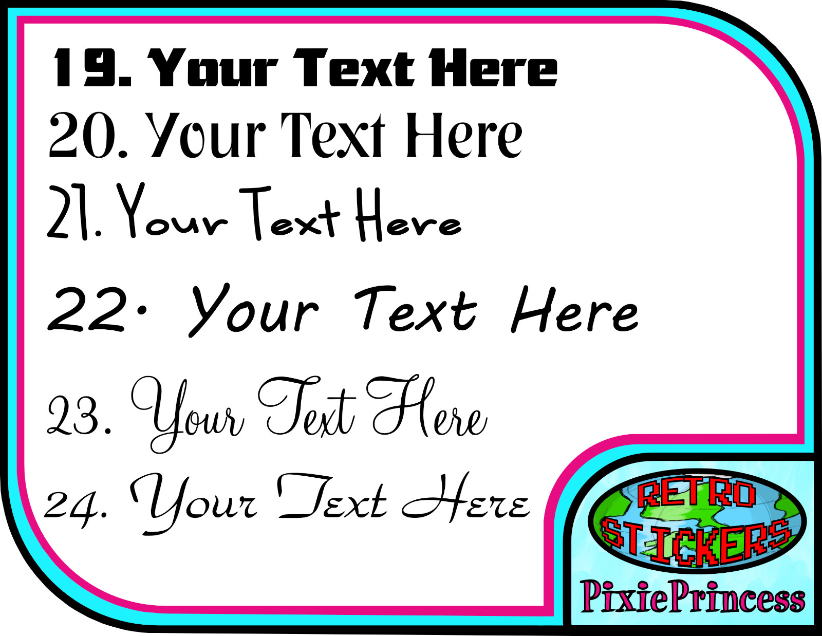 Business Sticker Custom Window Wall Sign Vinyl Decal Design Your Own Logo Quote