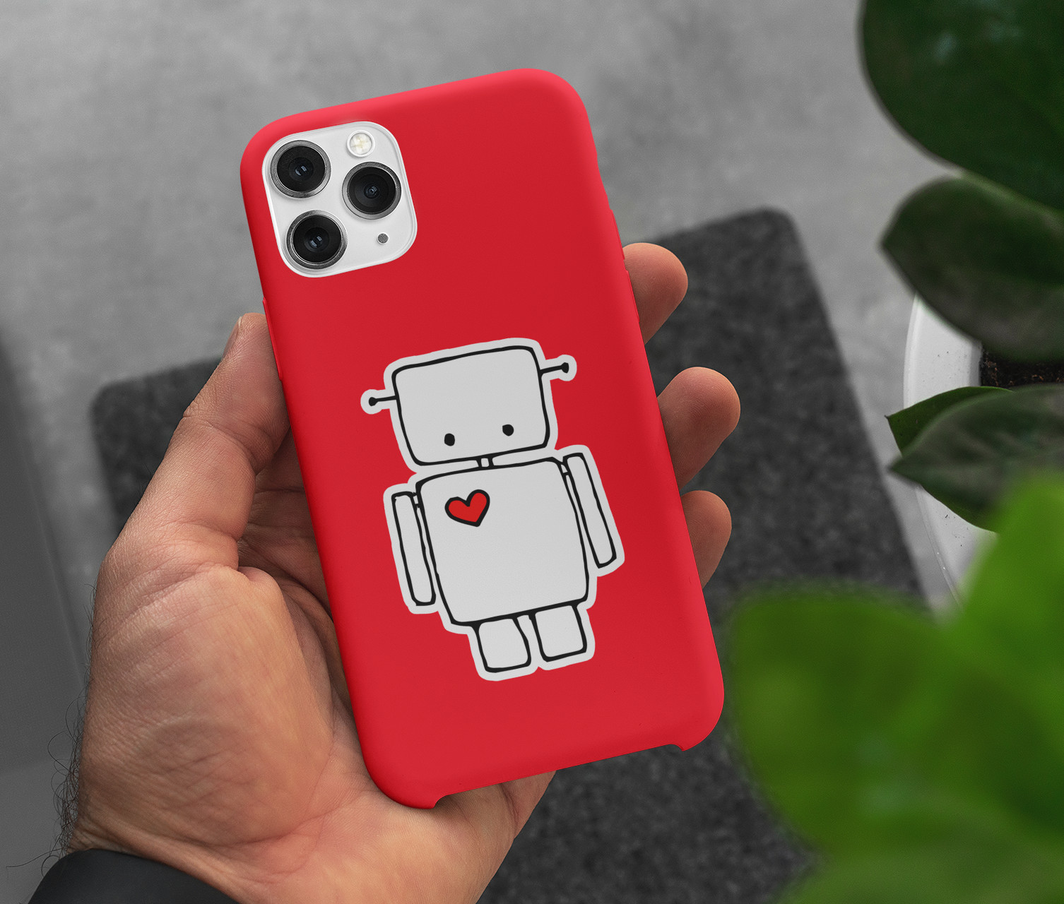 3″ Robot Heart Sticker 3 Pack – Retro Robots Vinyl Decal Stickers