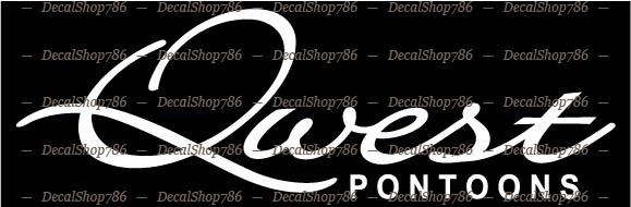 Qwest Boats – Outdoor Sports – Car/SUV/Truck Vinyl Die-Cut Peel N’ Stick Decals