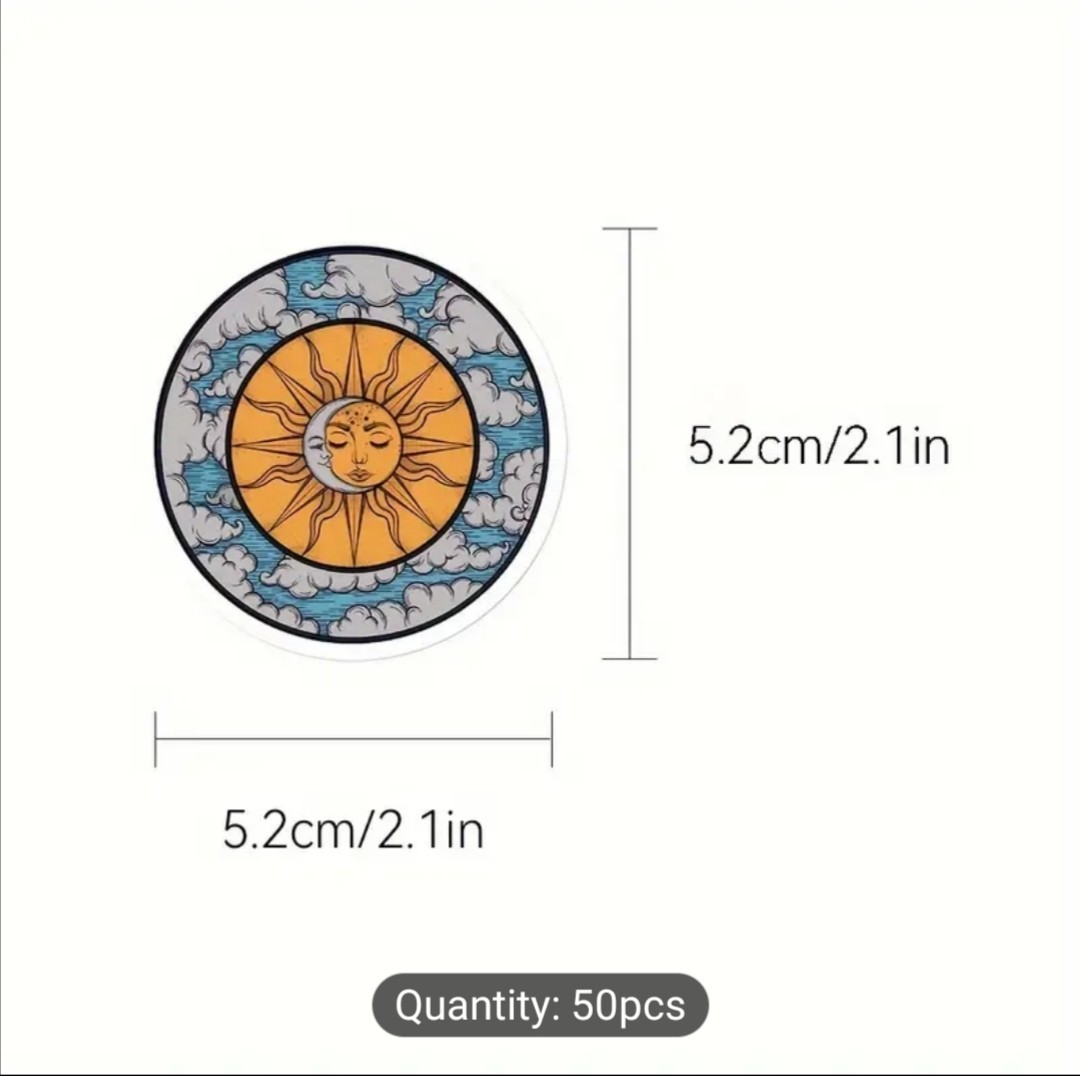 10 PCS Trippy Hippie Groovy Retro Colorful Peace Stickers BRAND NEW