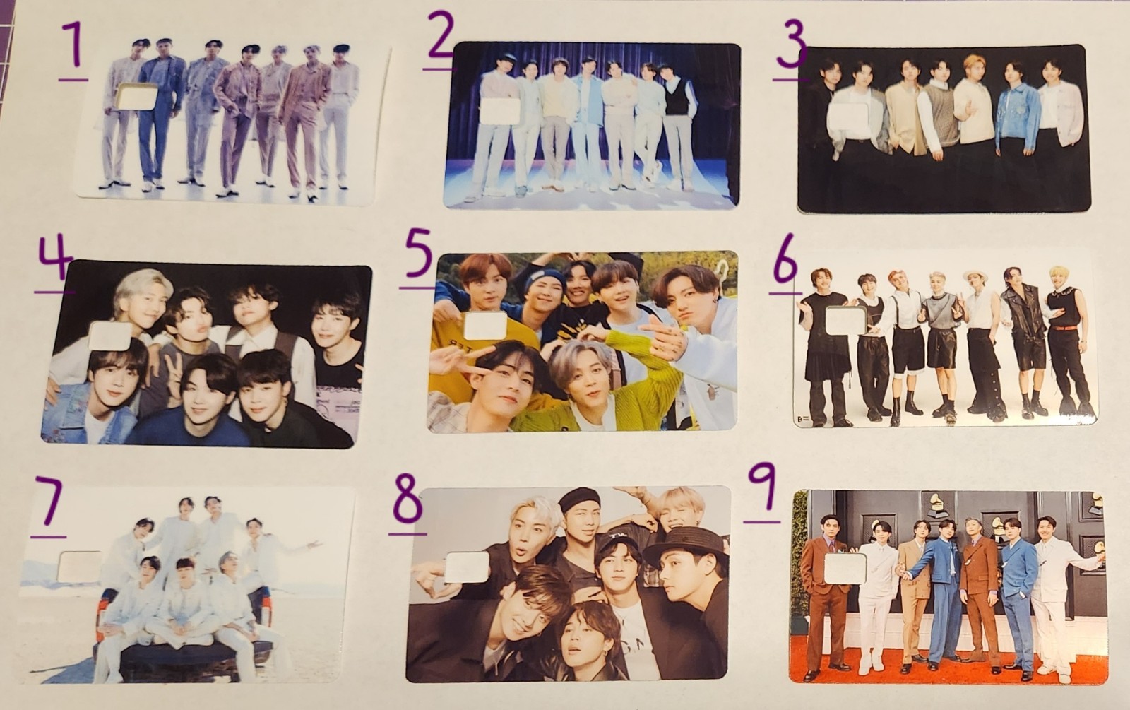 BTS Card sticker