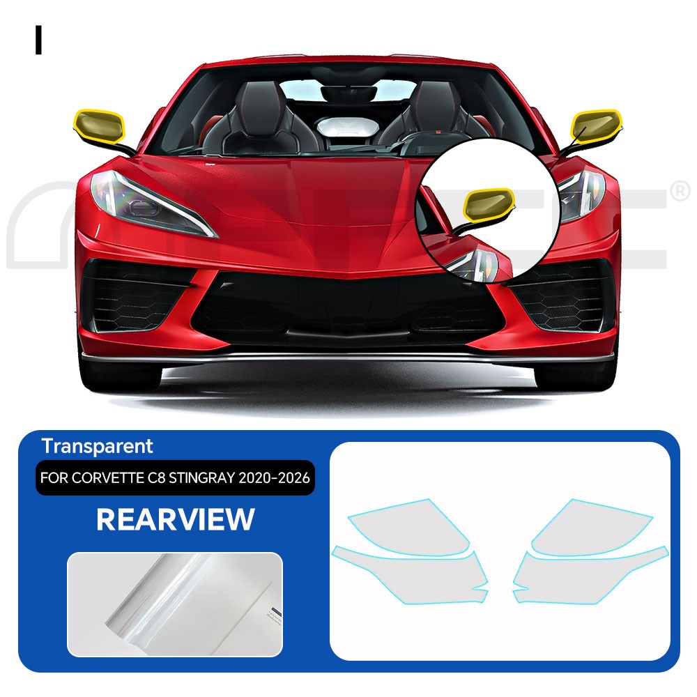 For Corvette C8 Stingray 2020-2026 Full Car Precut Paint Protection Film PPF TPU