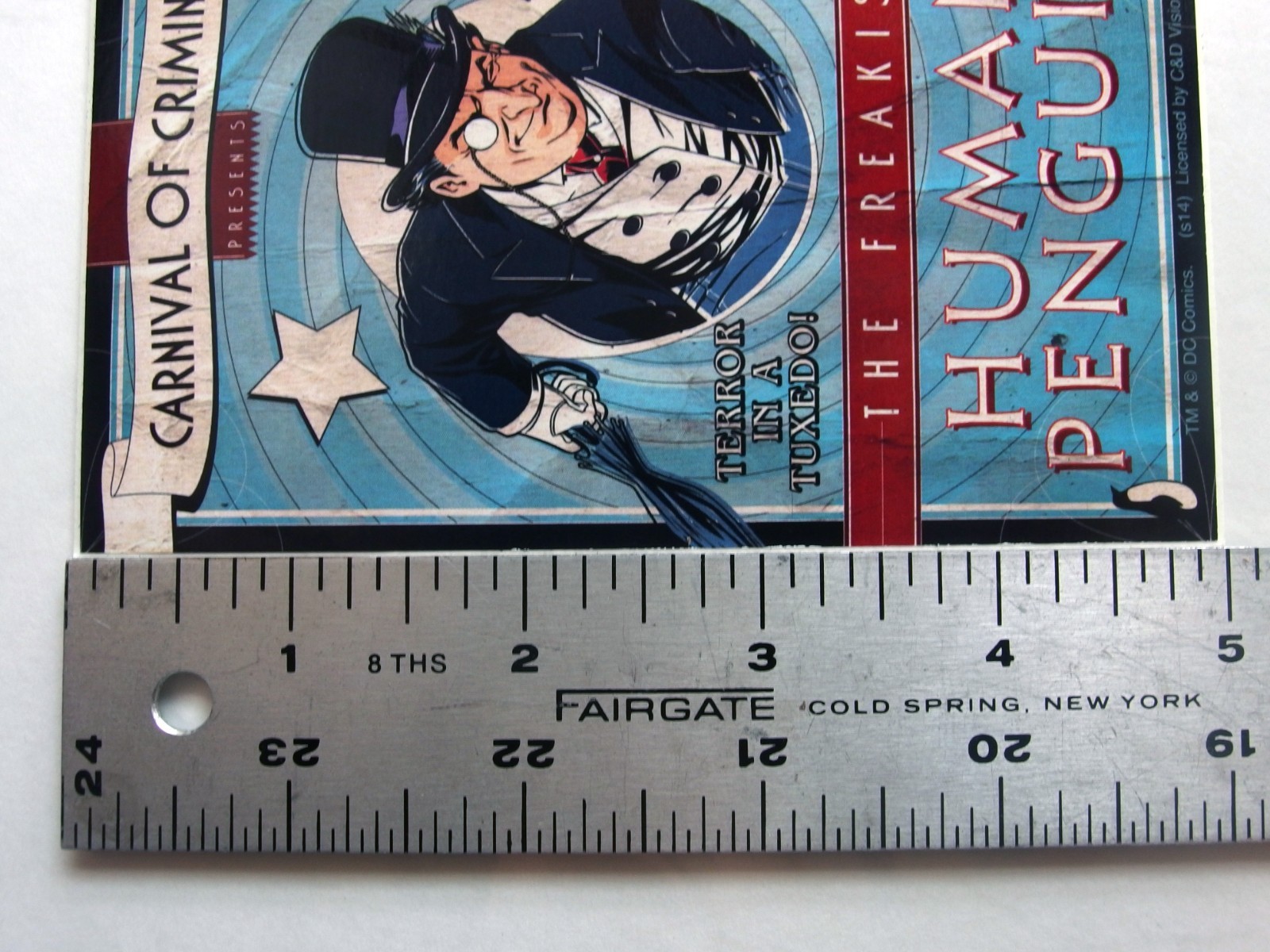 Batman The Penguin Carnival of Criminals Sticker DC Comics C&D Licensed 3.25″x5″