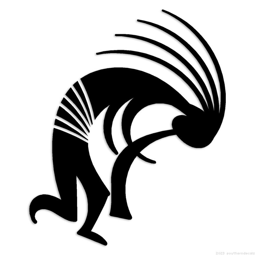 Kokopelli – Decal Sticker – Multiple Colors & Sizes – ebn7071