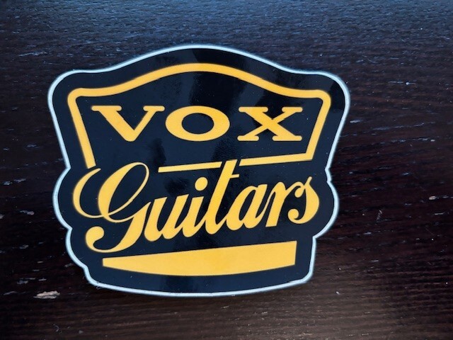 Vox GUITARS Custom Shop Sticker 4″x3″