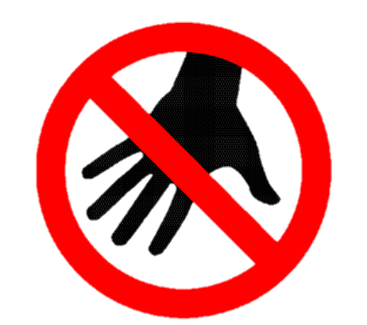 Dont touch sticker sign weatherproof bumper vinyl decal