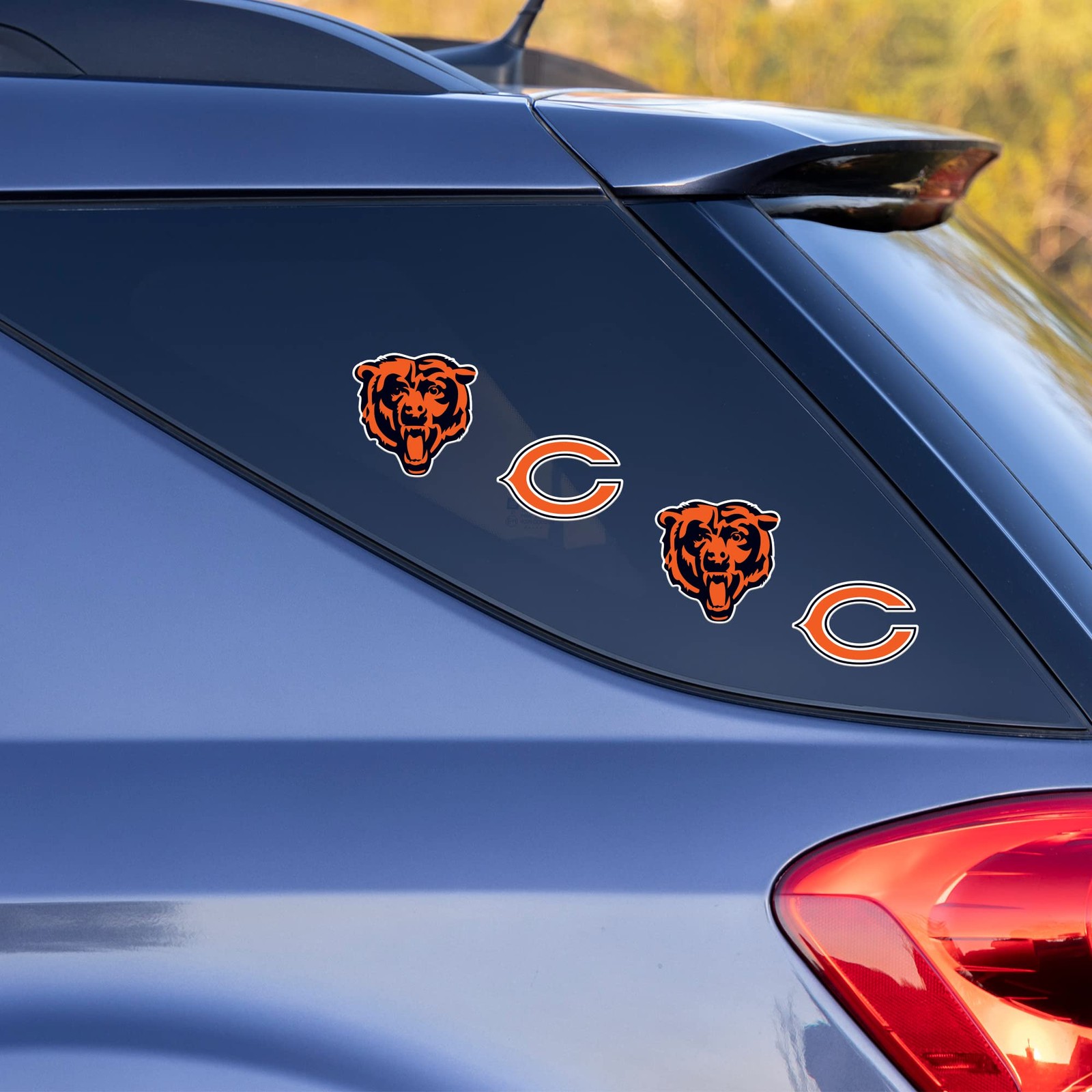 Die Cut 4 Piece Team Color Sticker Decal Set for Vehicles Lockers Mailboxes