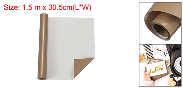 Brown Permanent Vinyl 12 Inch x 5ft Adhesive Vinyl Roll