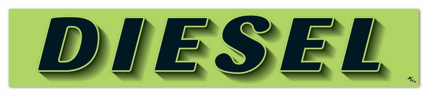 Vinyl Windshield Stickers with Slogans Fluorescent Green 12 Pack