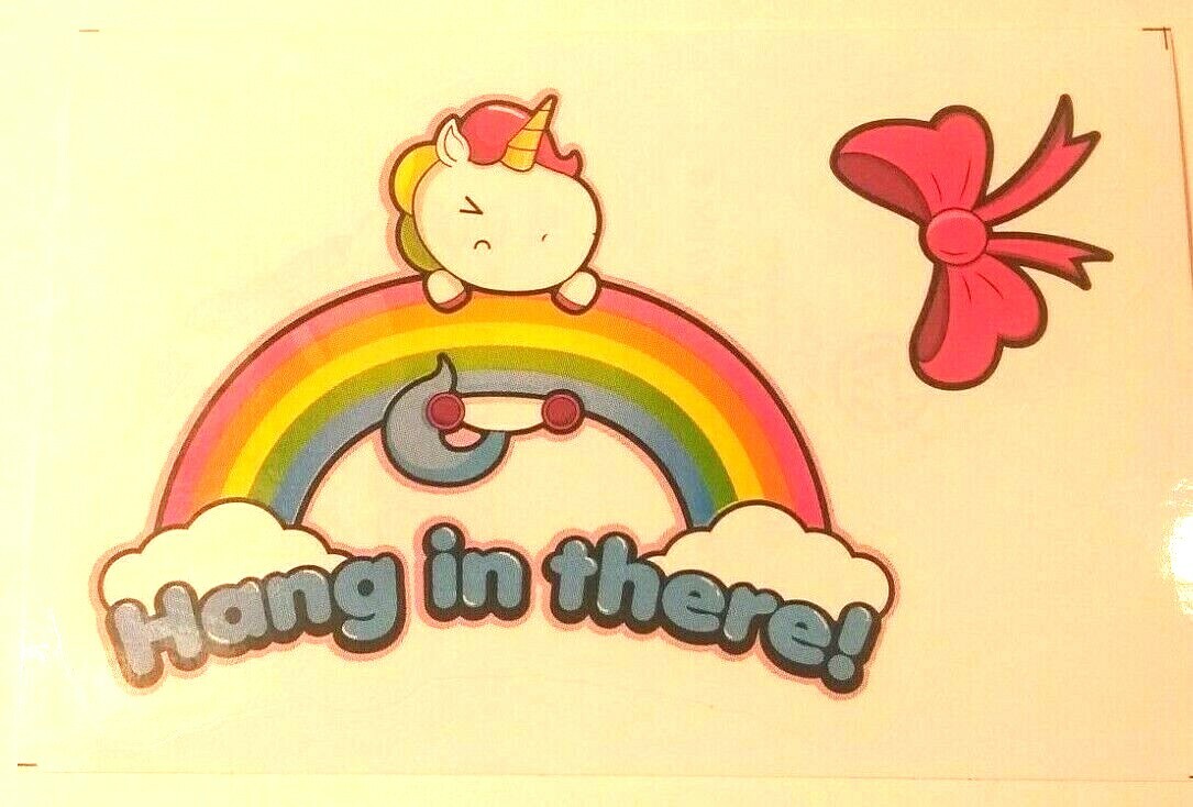 Unicorn Sticker Glossy Cute Kawaii Vending Decal