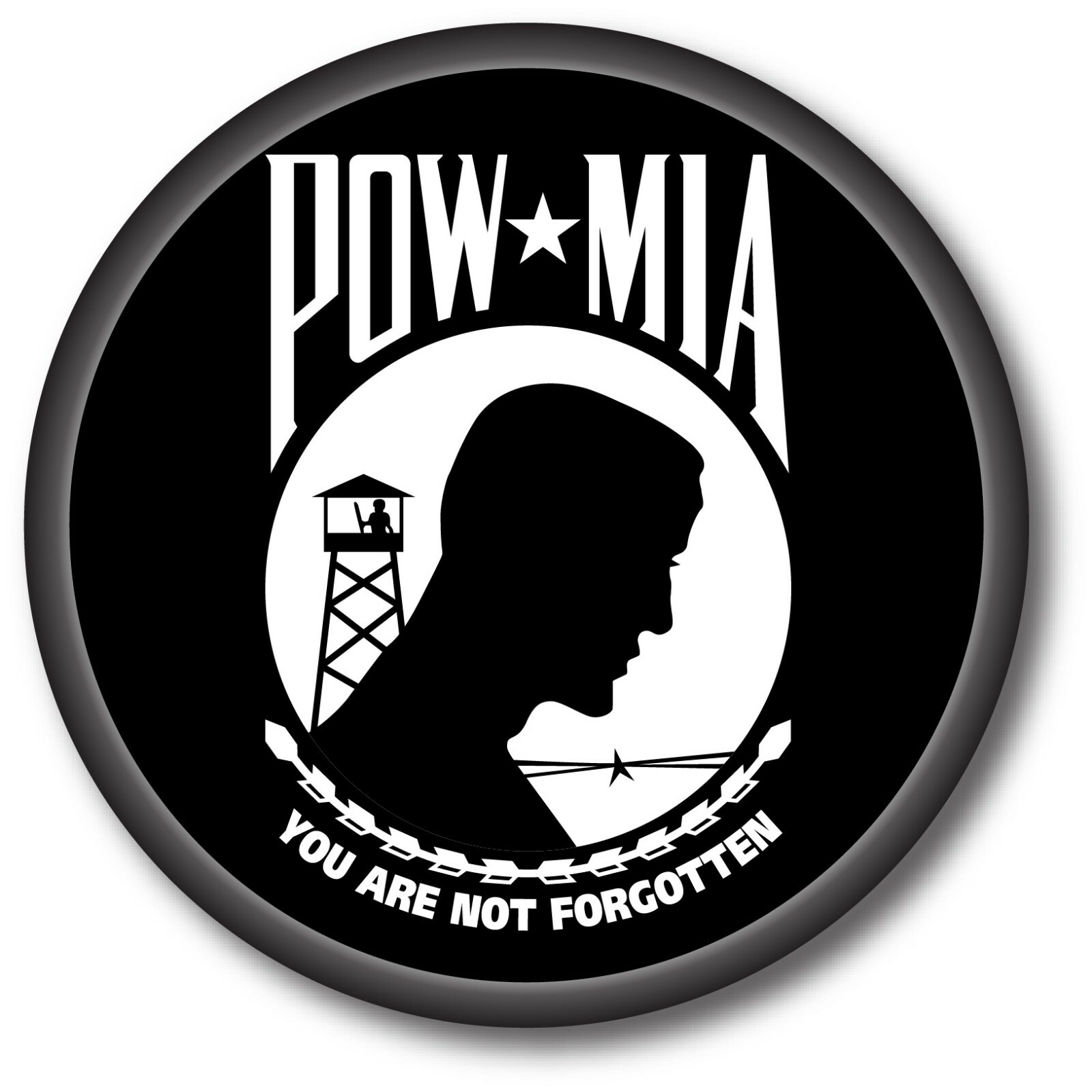 POW MIA MILITARY ARMY SUPPORT DECAL STICKER USA MADE TRUCK WINDOW WALL CAR