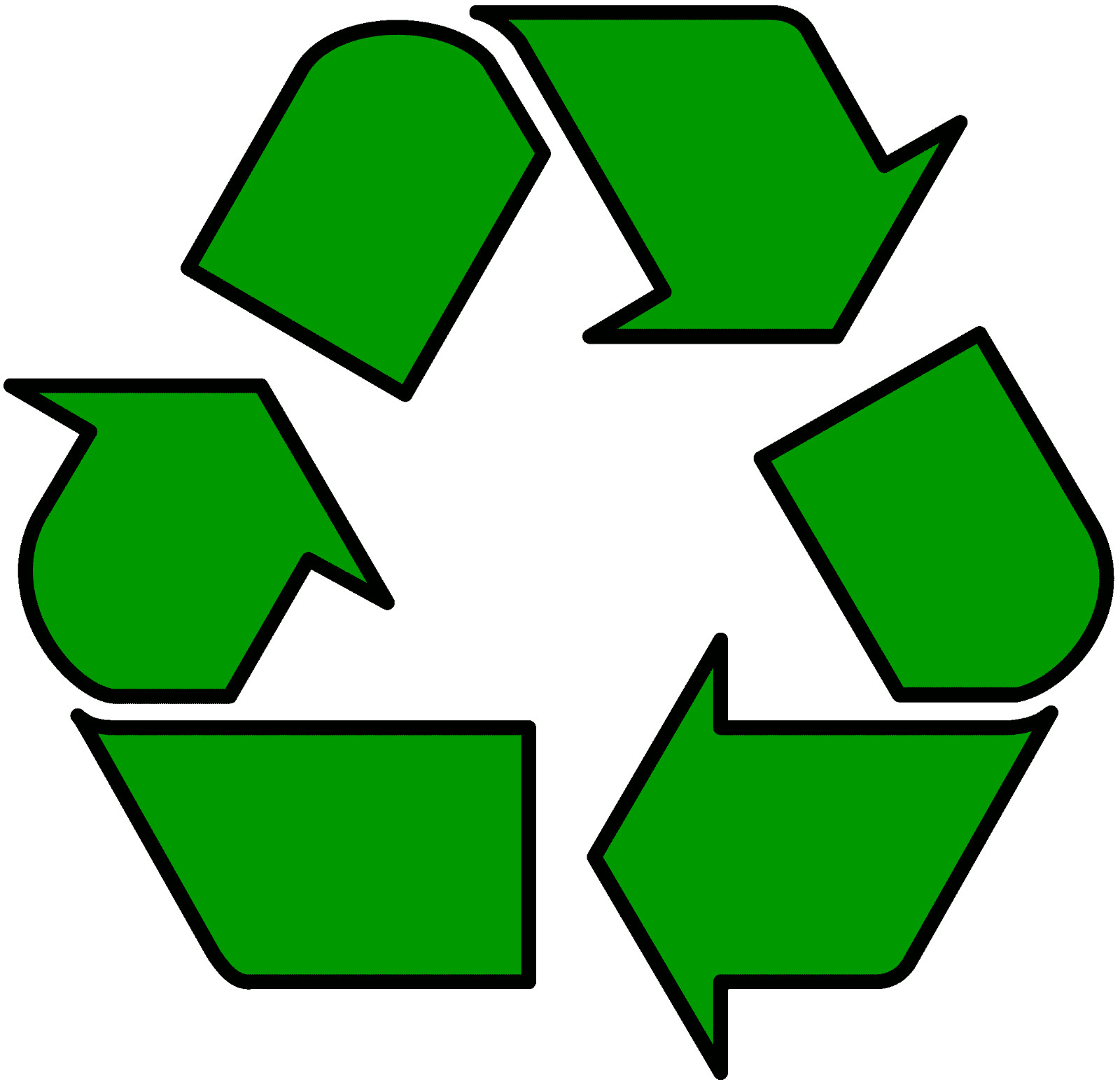 recycle logo sticker weatherproof bumper vinyl decal skate cell laptop