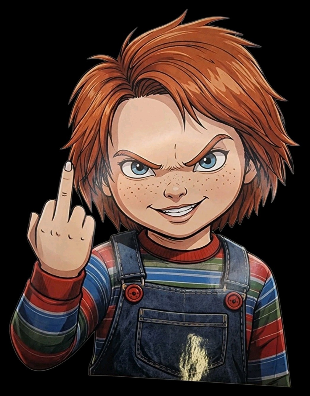 Bride Of Chucky Charles Lee Ray Inspired Waterproof Car Decal Vinyl Sticker