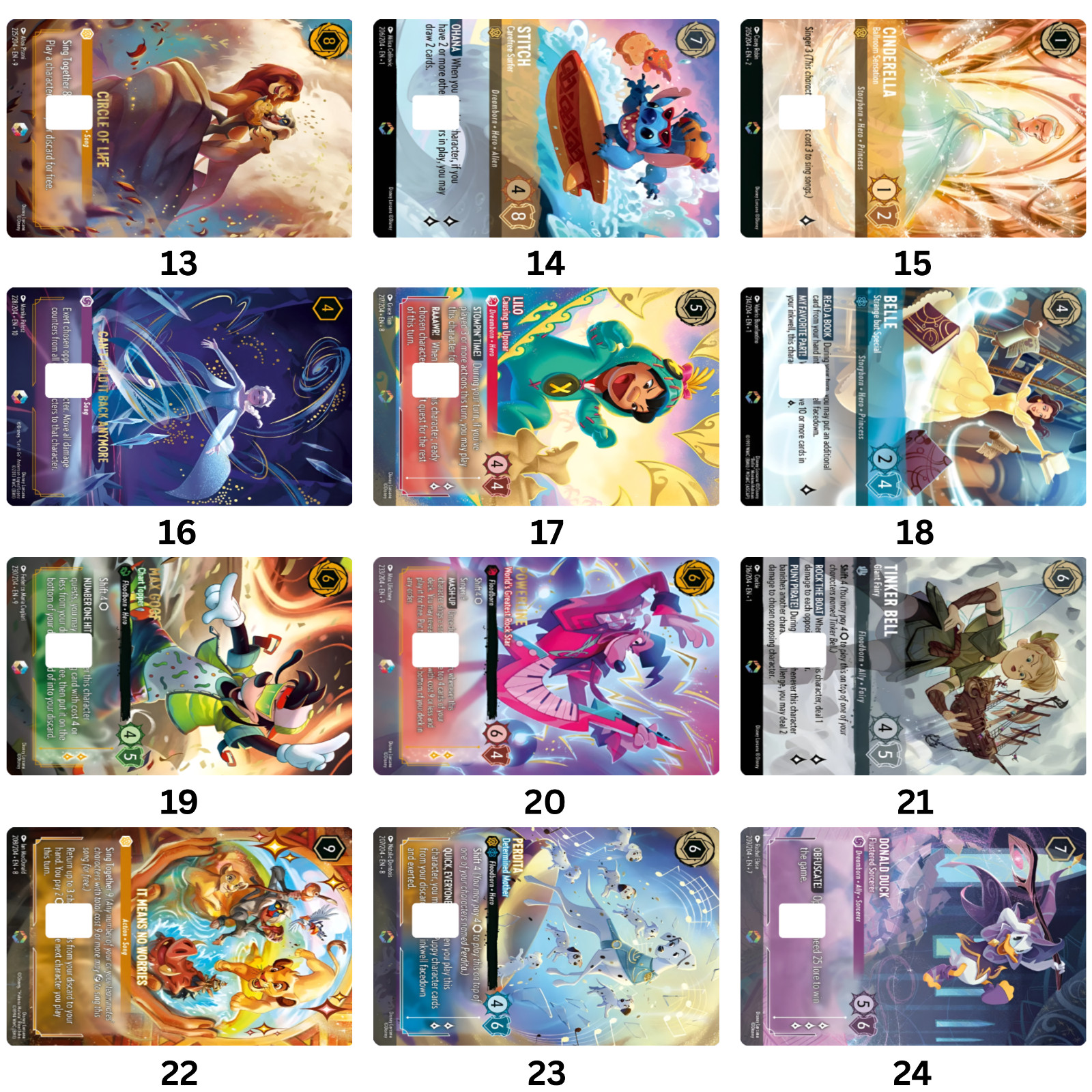 Custom Glossy Lorcana Card Stickers/Credit-Debit Card/High Quality Print