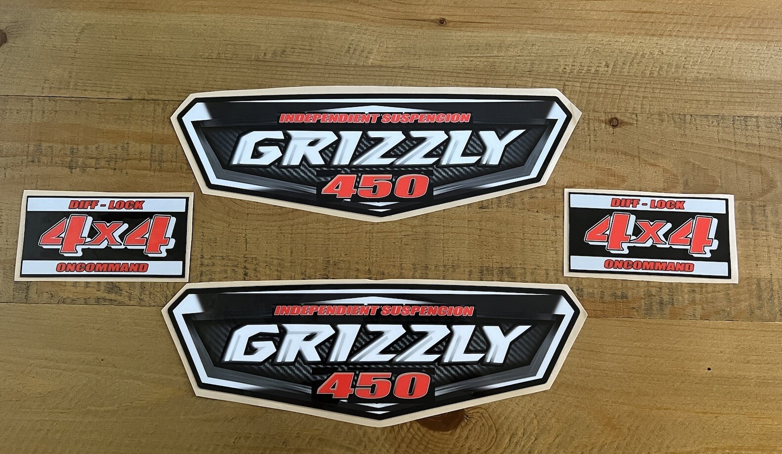 Yamaha Grizzly OEM ATV Tank Decal Graphic Sticker Kit 4×4