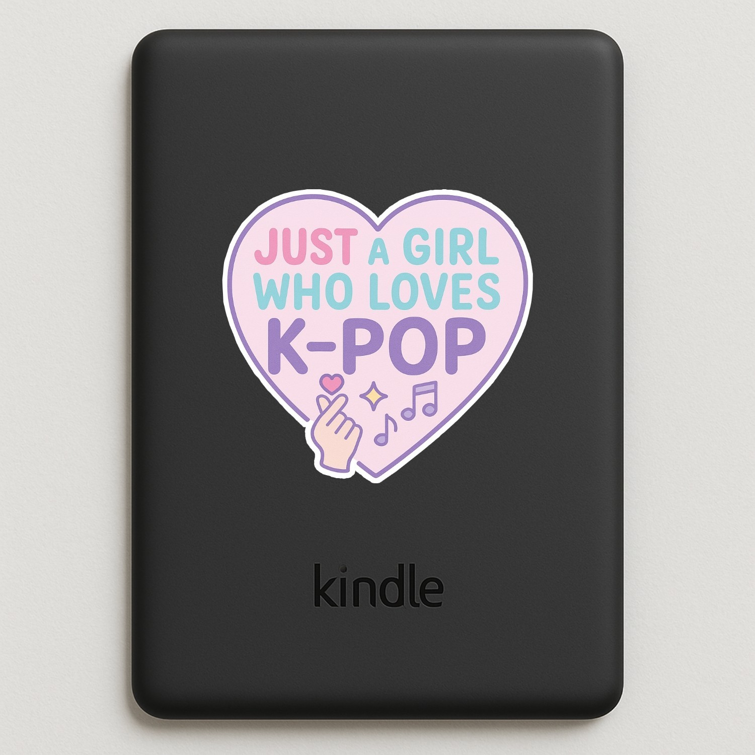 4pcs Just A Girl Who Loves K-Pop Stickers – Cute Music Fan Vinyl Decals