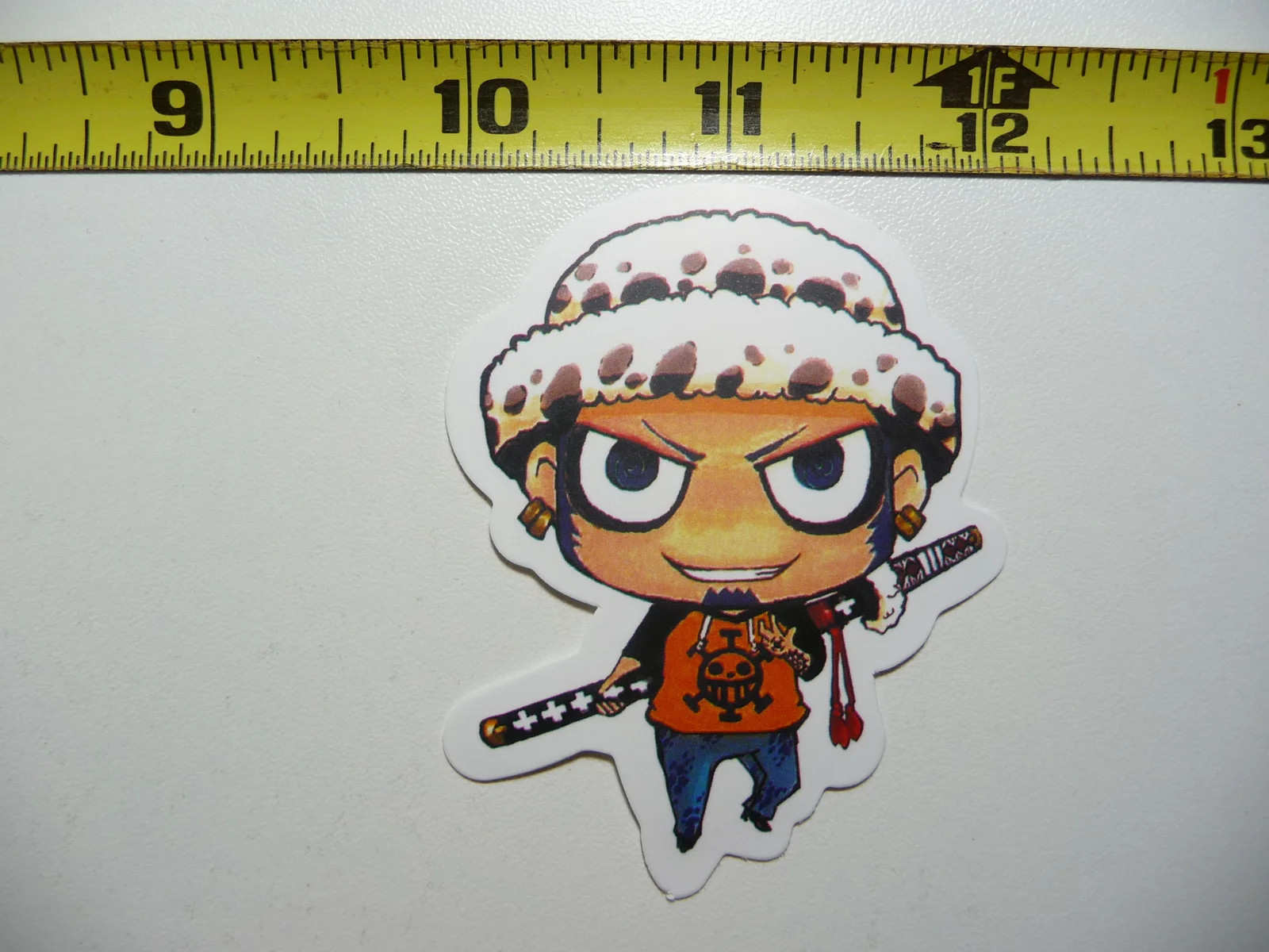 TRAFALGAR LAW SAMURAI SWORD SMALL STICKER DECAL FUN FUNNY VINYL DESIGN